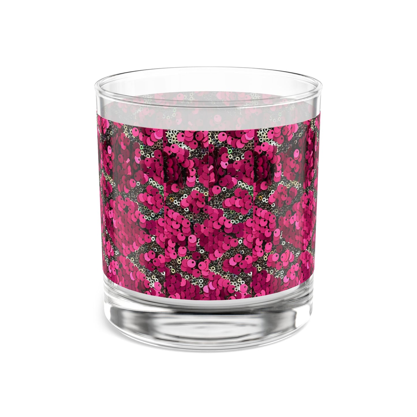 Sparkling Sequin Rocks Glass - 10oz Party Drinkware