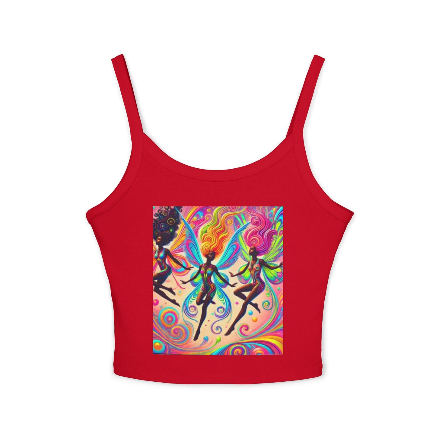 Colorful Bohemian Women's Spaghetti Strap Tank Top - Perfect for Festivals & Summer Vibes
