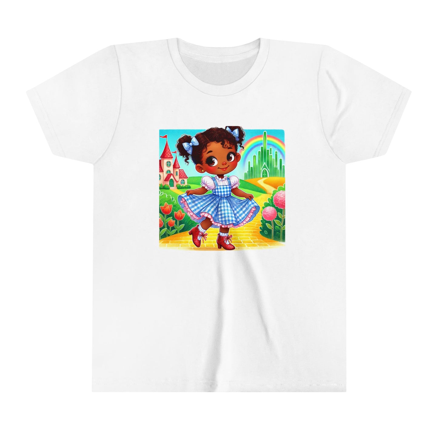 Whimsical Youth Tee with Colorful Dorothy Design
