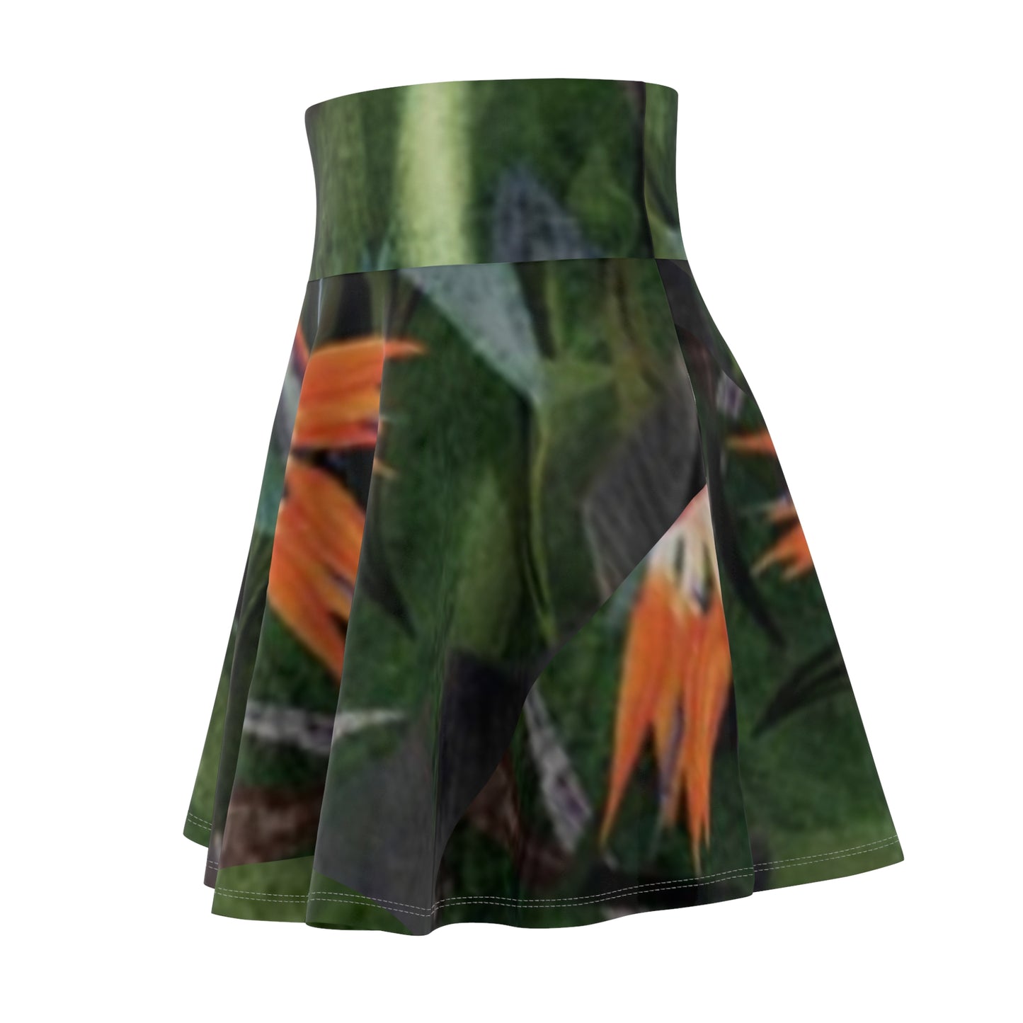 Tropical Floral Women's Skater Skirt - Perfect for Summer Parties & Outdoor Events