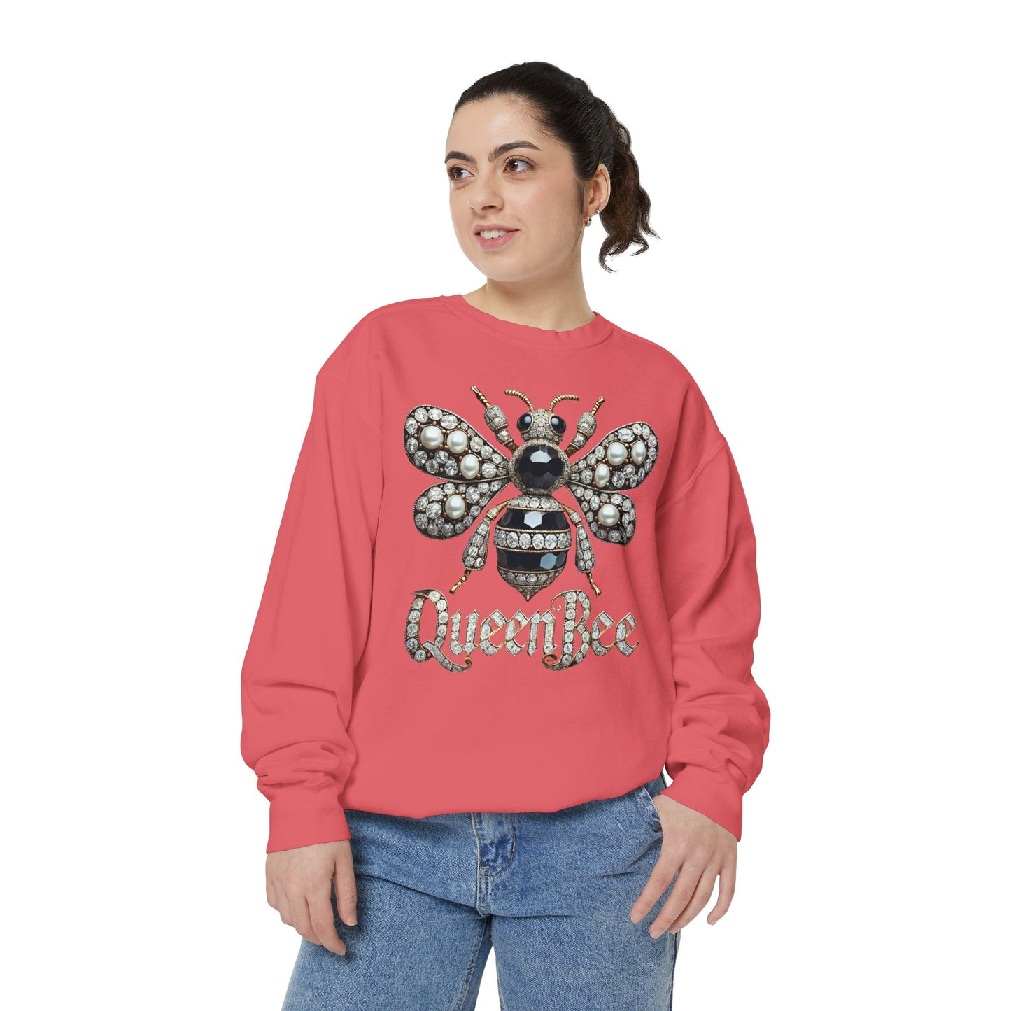 Artistic Garment-Dyed Unisex Sweatshirt - Abstract Ocean Design
