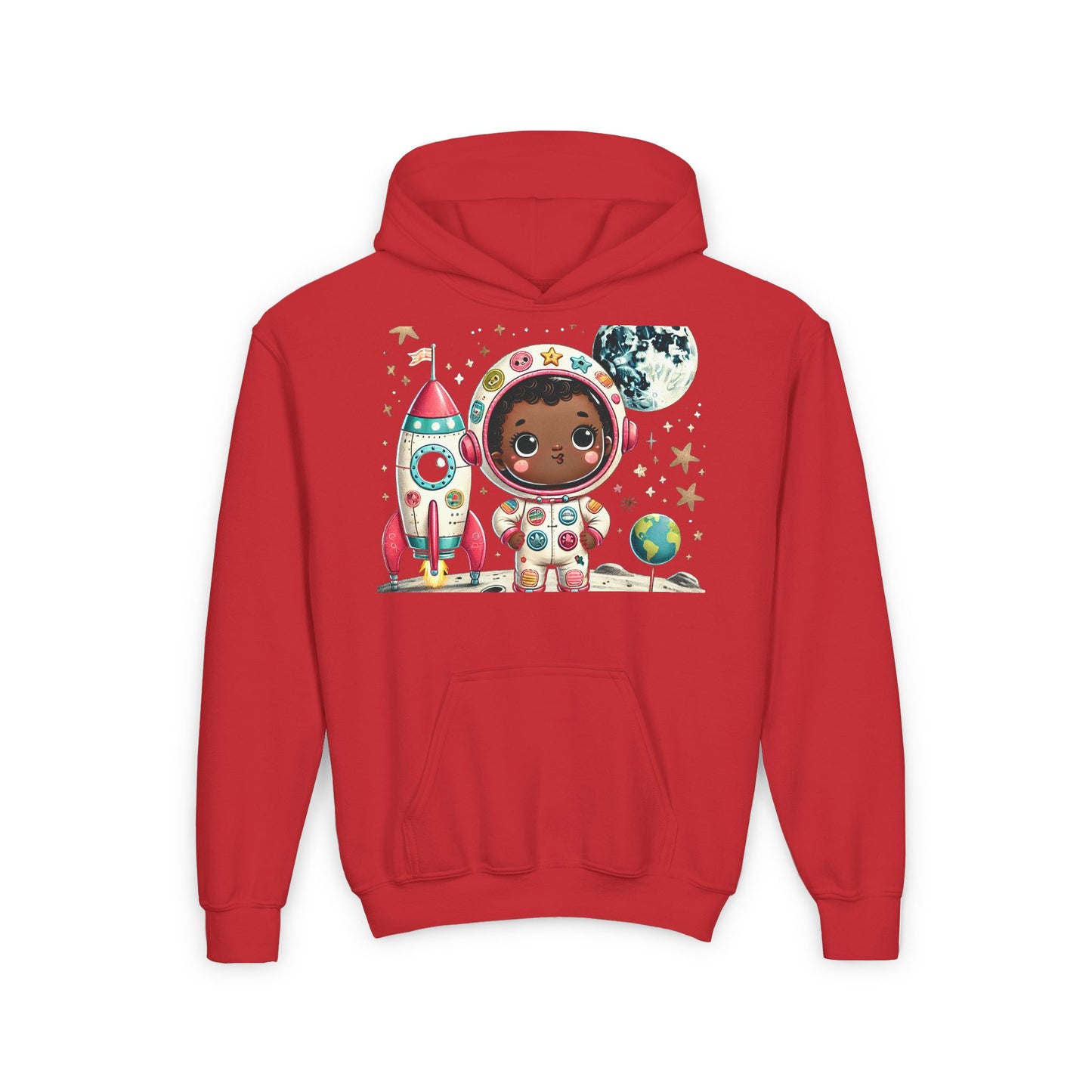 Youth Astronaut Adventure Hoodie - Fun Space Design