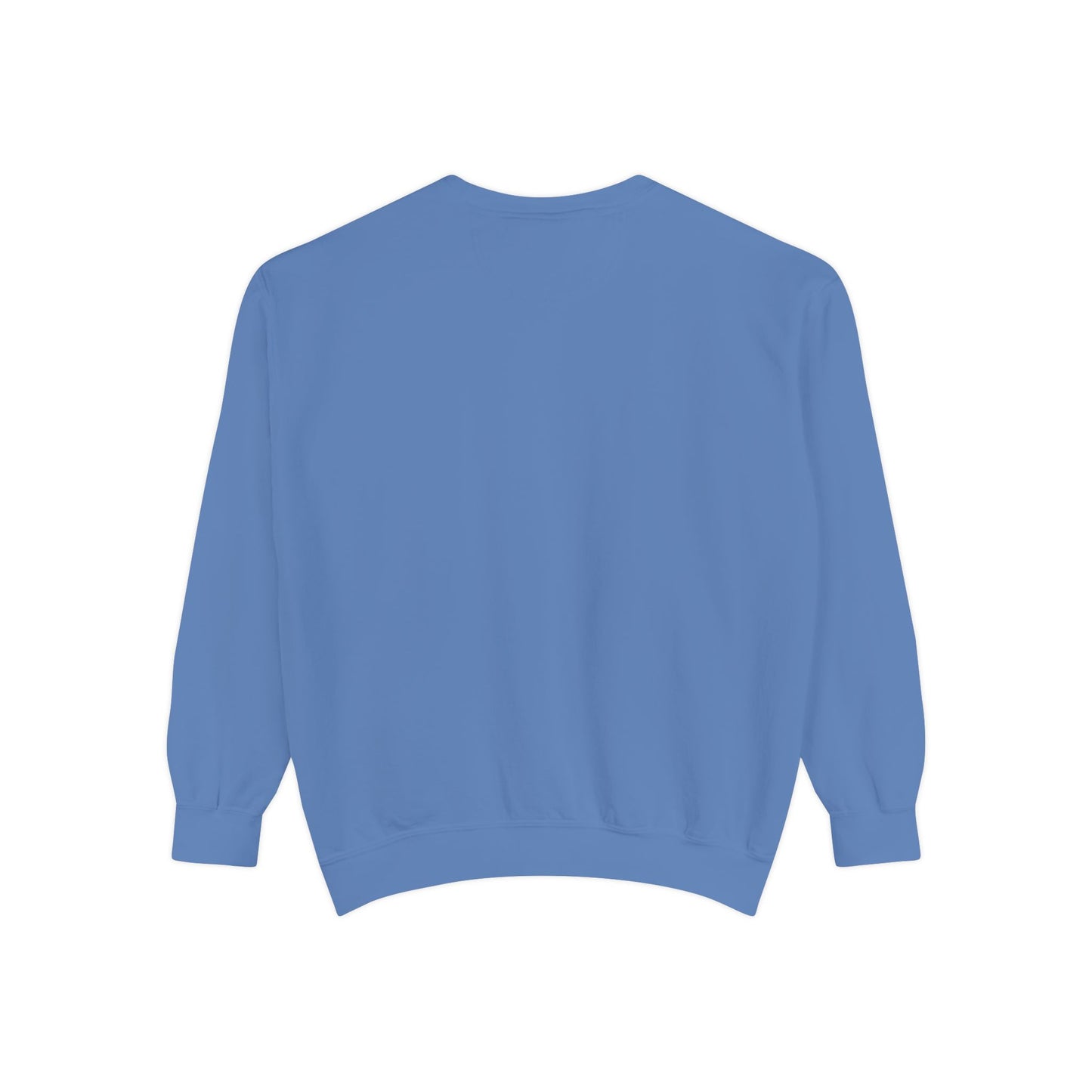 Artistic Garment-Dyed Unisex Sweatshirt - Abstract Ocean Design