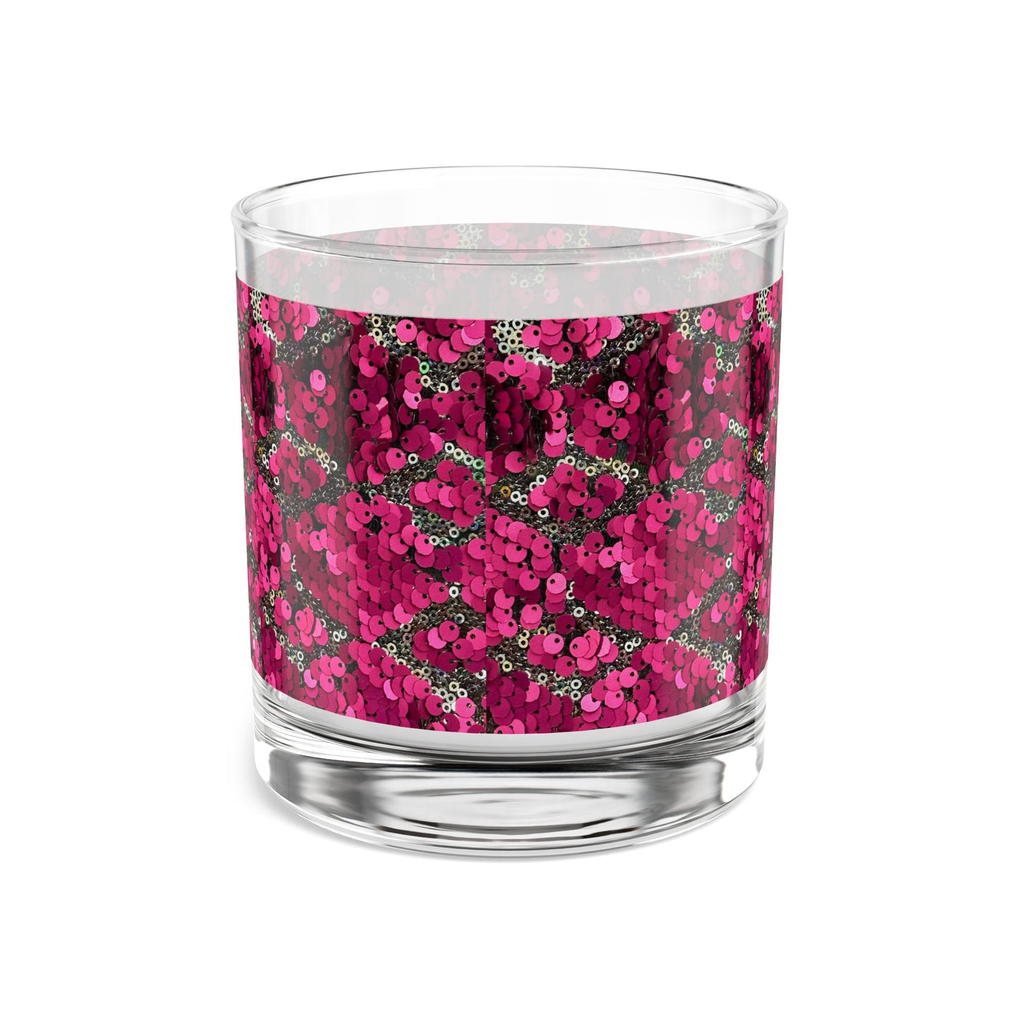 Sparkling Sequin Rocks Glass - 10oz Party Drinkware