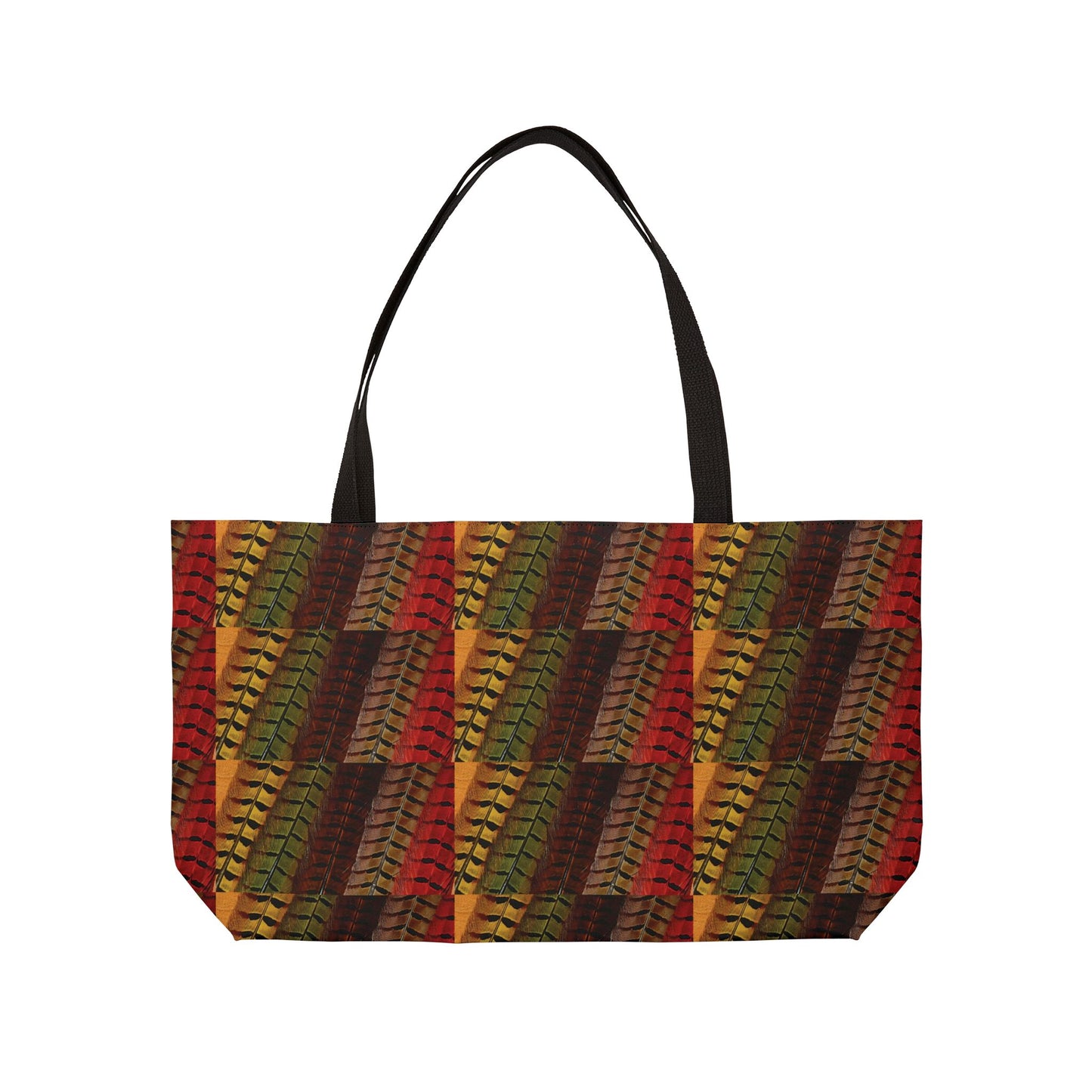 Colorful Leaf Pattern Weekender Tote Bag - Perfect for Travel and Everyday Use