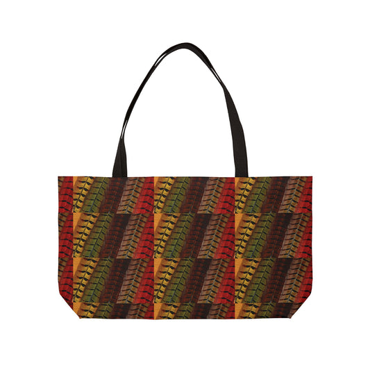 Colorful Leaf Pattern Weekender Tote Bag - Perfect for Travel and Everyday Use