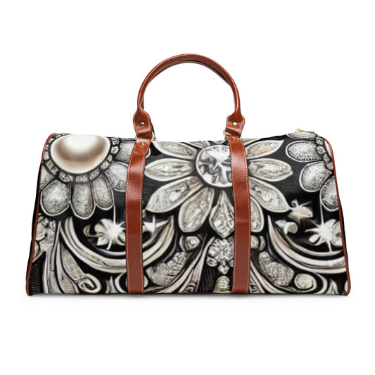 Elegant Waterproof Travel Bag with Floral Design – Perfect for Getaways and Outdoor Adventures