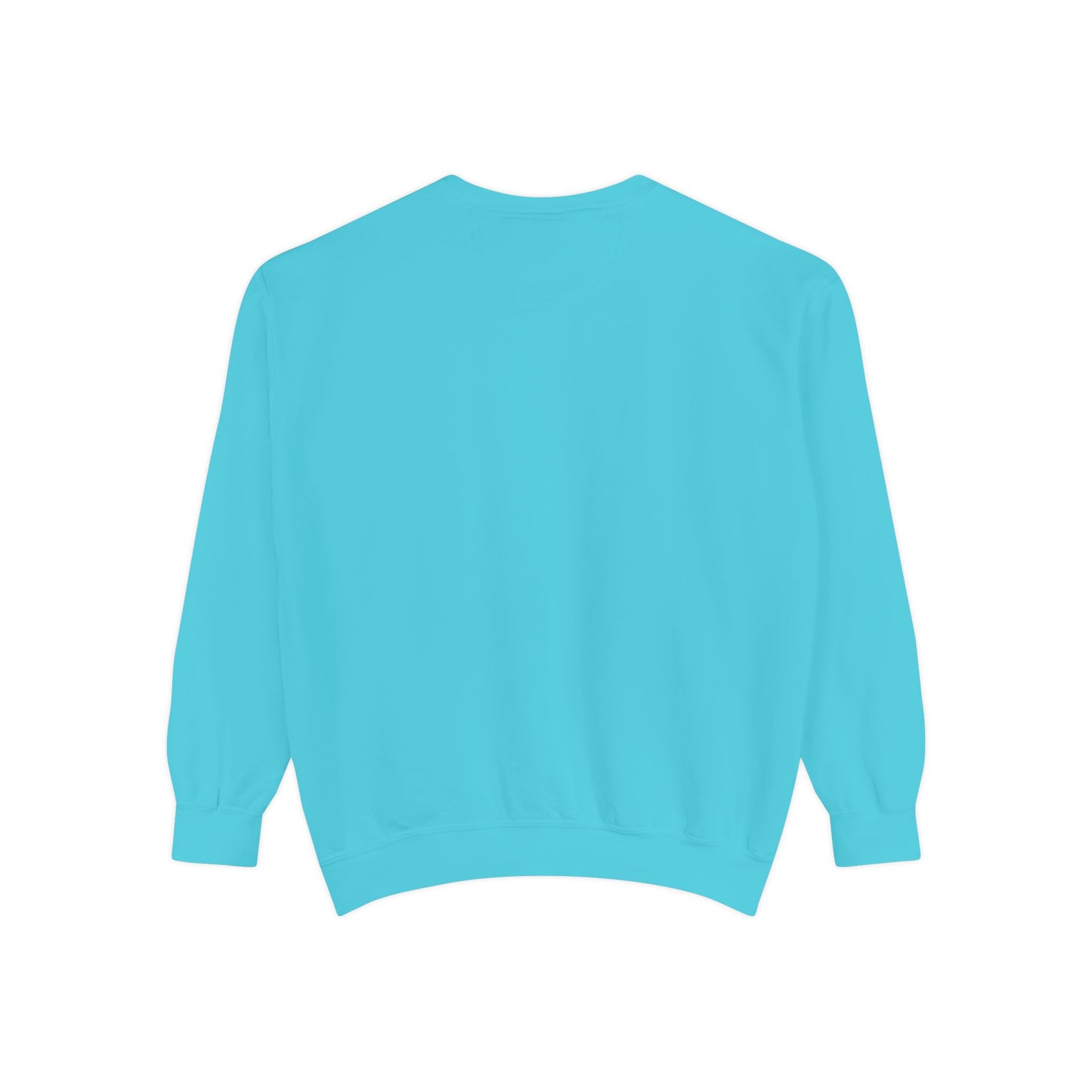Colorful Stained Glass Flower Sweatshirt - Unisex Garment-Dyed Pullover