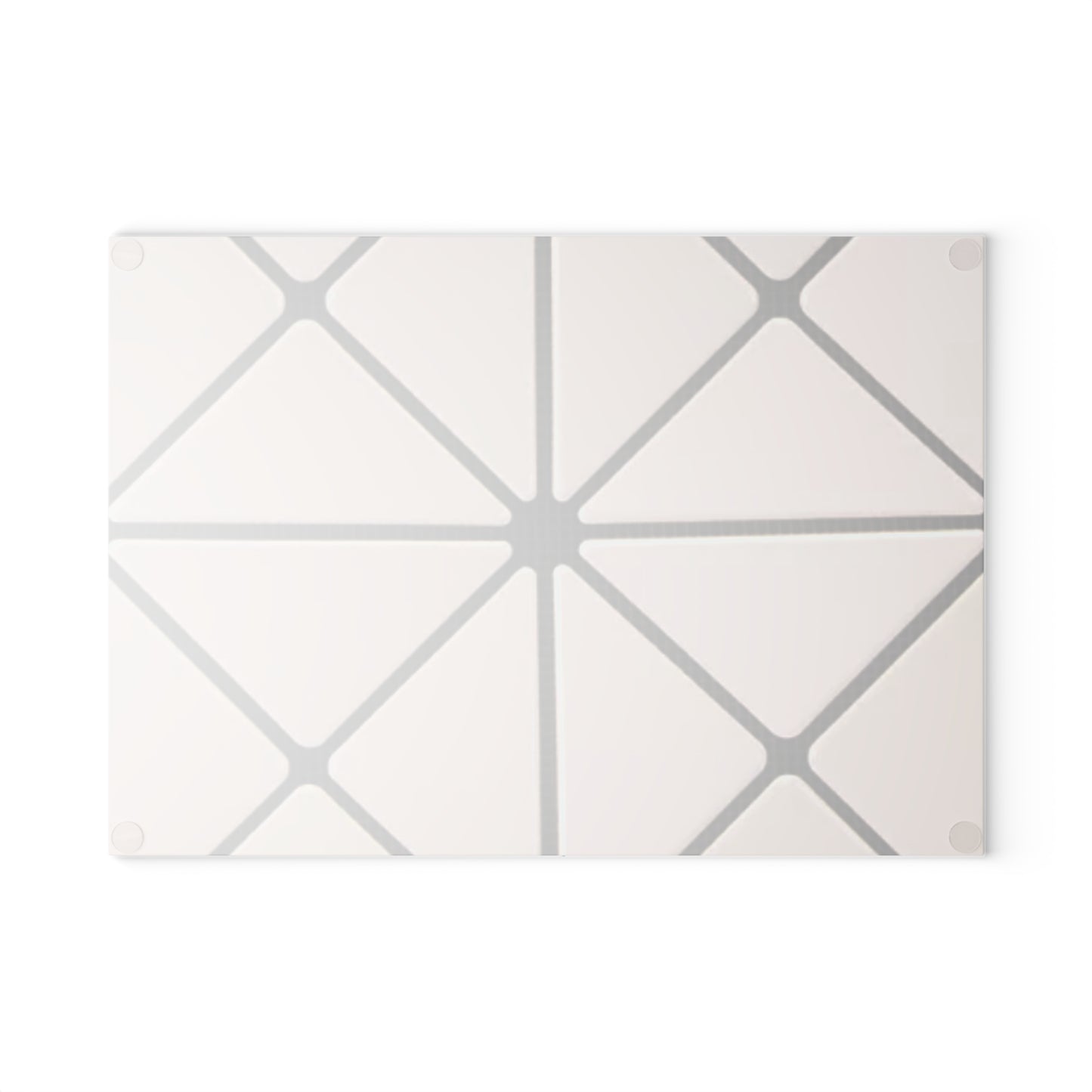 Modern Geometric Glass Cutting Board - Elegant Kitchen Decor