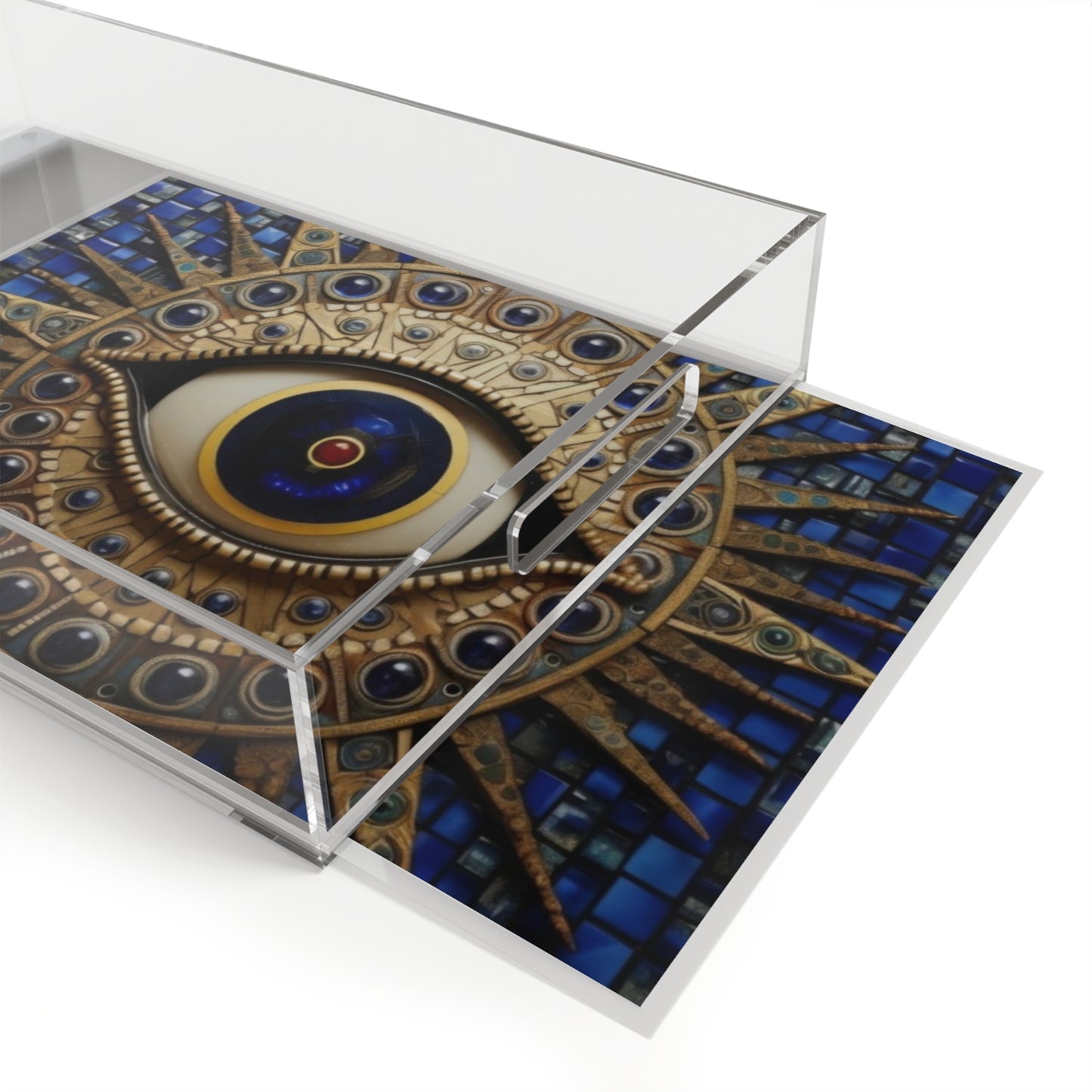 Eye of Providence Acrylic Serving Tray – Elegant Home Decor for Entertaining