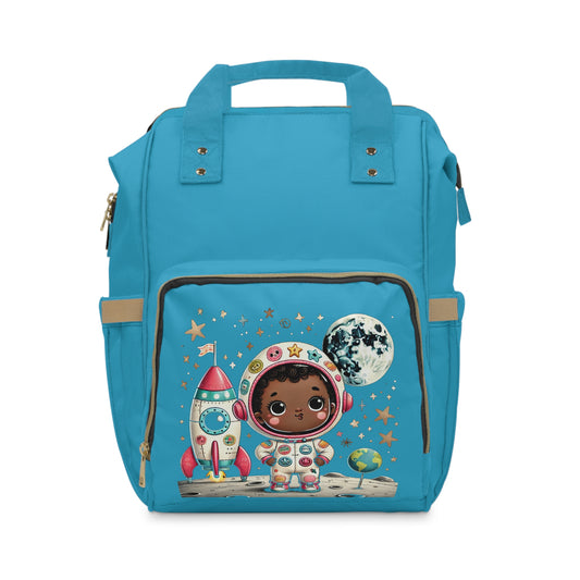 Cute Astronaut Multifunctional Diaper Backpack for Parents