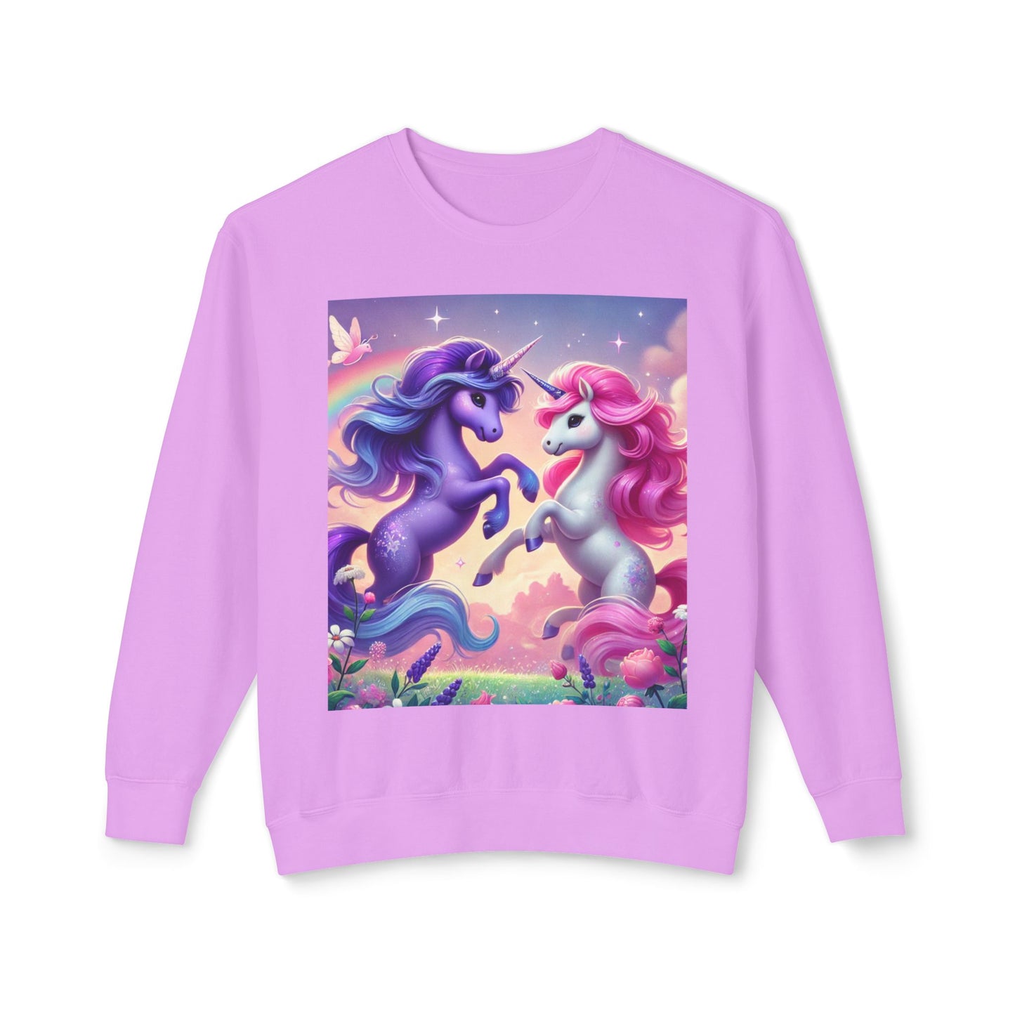 Fairytale Unicorn Crewneck Sweatshirt - Cozy and Colorful
