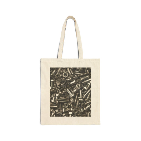 Industrial Chic Cotton Canvas Tote Bag | Perfect for Everyday Use