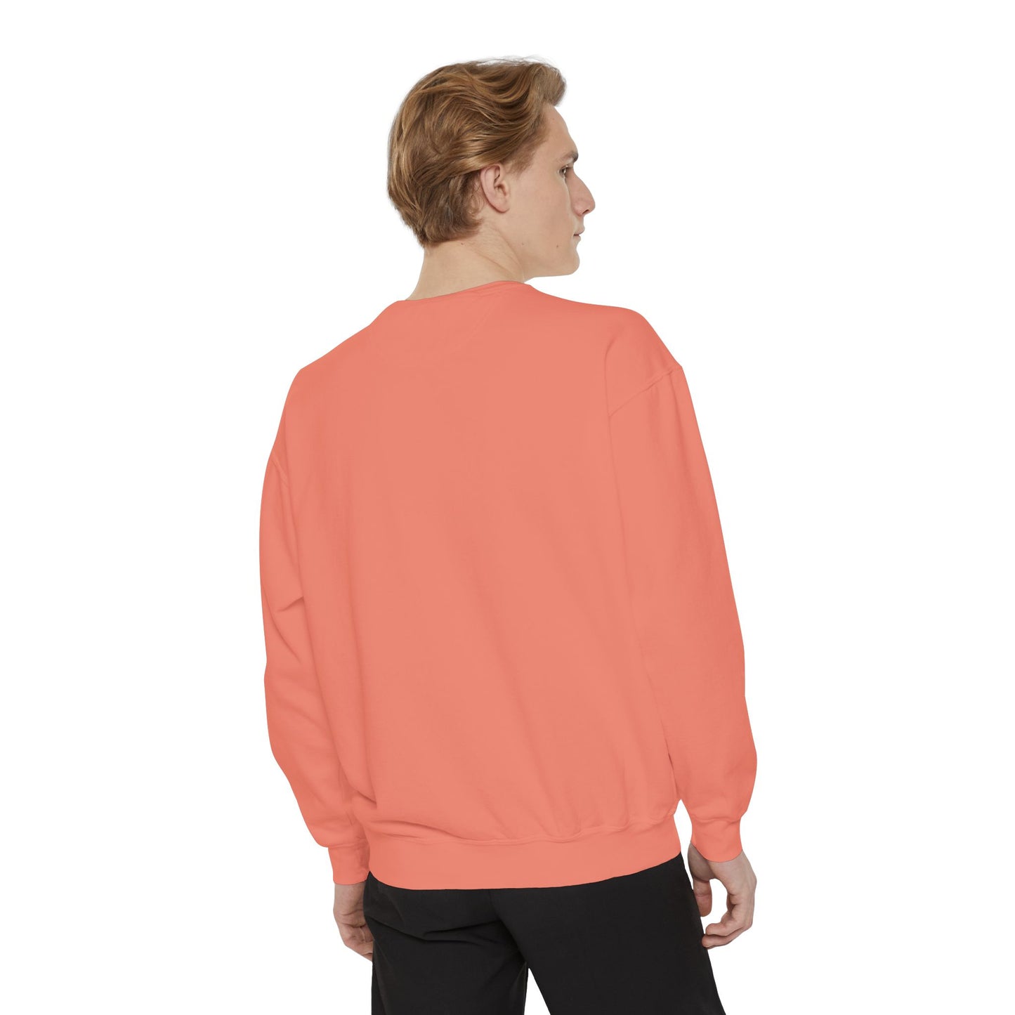Colorful Stained Glass Flower Sweatshirt - Unisex Garment-Dyed Pullover