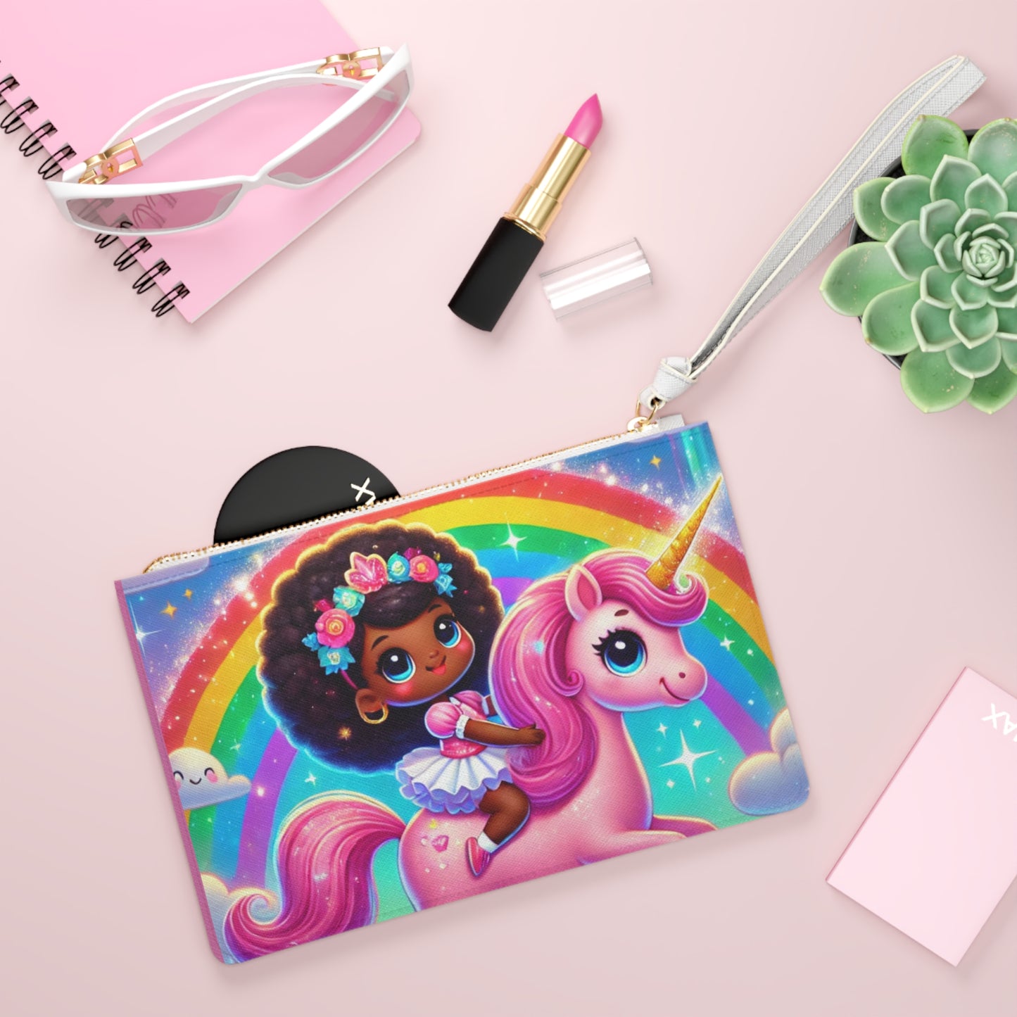 Rainbow Unicorn Clutch Bag | Cute Fantasy Tote for Kids & Adults