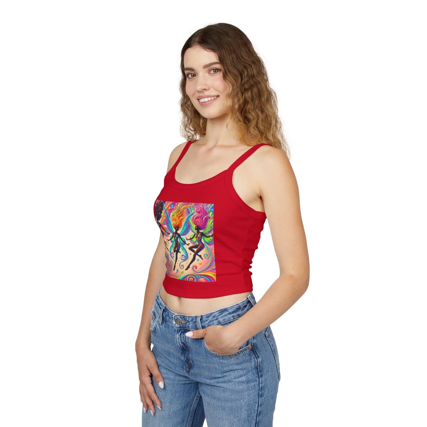 Colorful Bohemian Women's Spaghetti Strap Tank Top - Perfect for Festivals & Summer Vibes