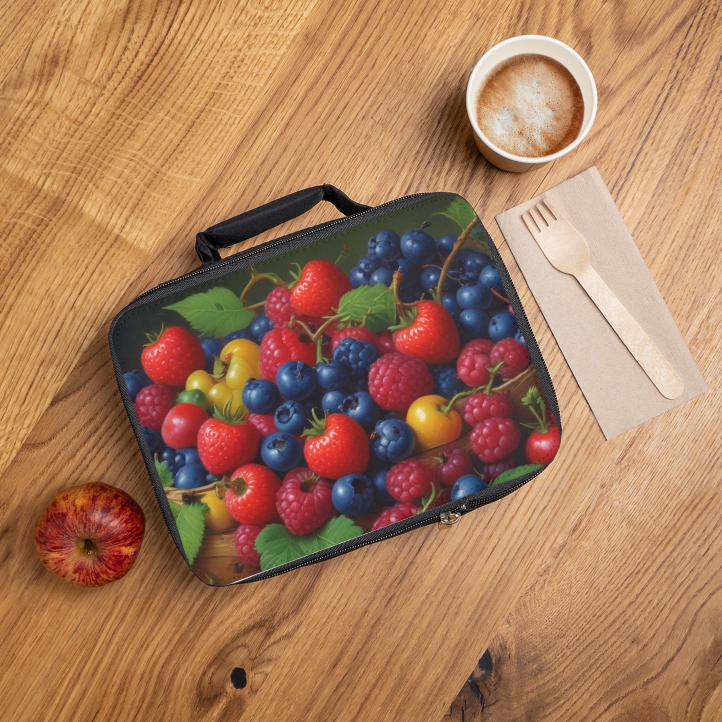 Vibrant Fruit Lunch Bag - Insulated Cooler for School and Work