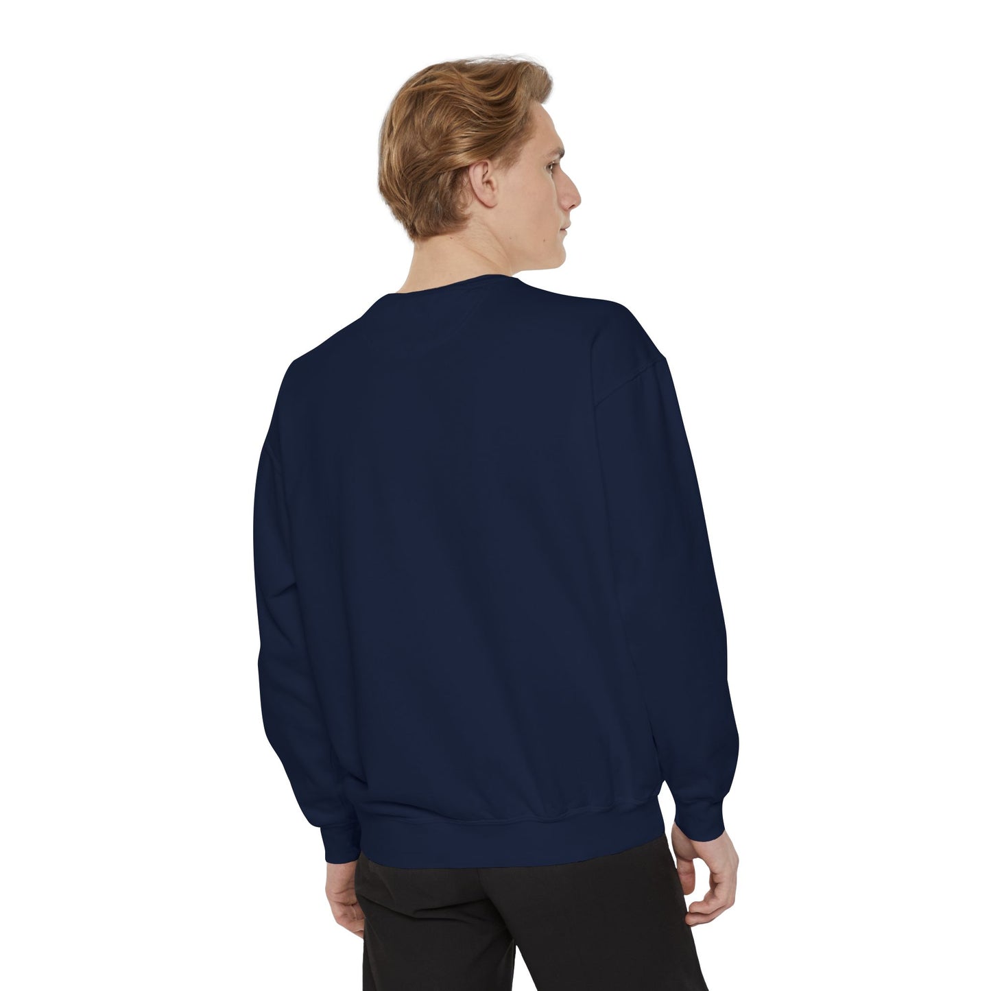 Vintage Jazz Singer Sweatshirt - Unisex Garment-Dyed Design for Music Lovers