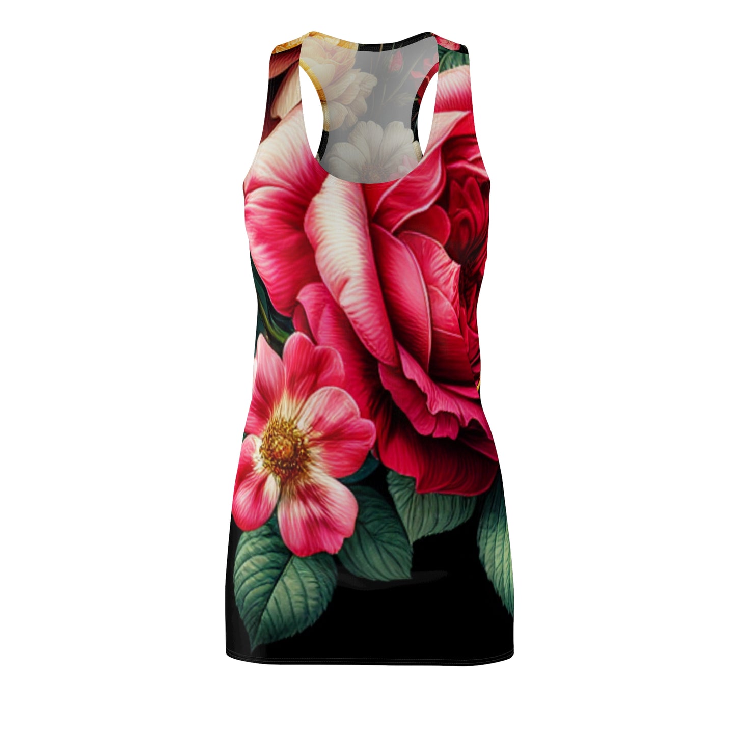 Floral Elegance Racerback Dress - Perfect for Summer Events & Weddings