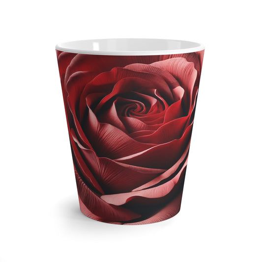 Elegant Rose Latte Mug - Perfect Gift for Flower Lovers and Special Occasions