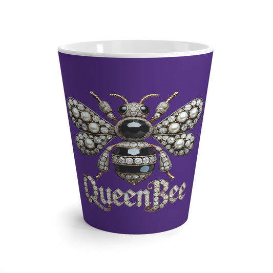 Chic Queen Bee Latte Mug - Empowering Coffee Cup for Her