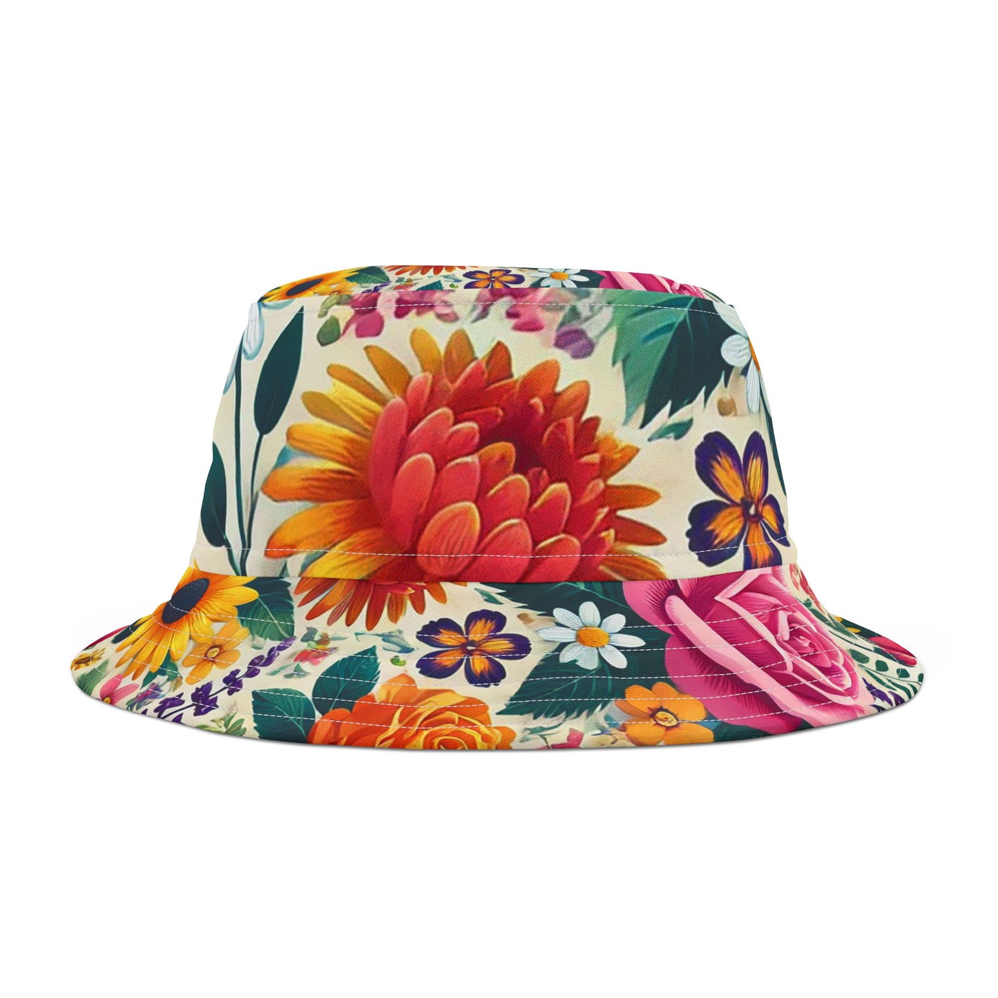 Vibrant Floral Bucket Hat - Perfect for Summer Festivals and Outdoor Fun