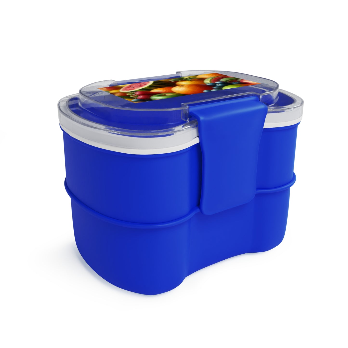 Colorful Two-Tier Bento Box for Healthy Meal Prep