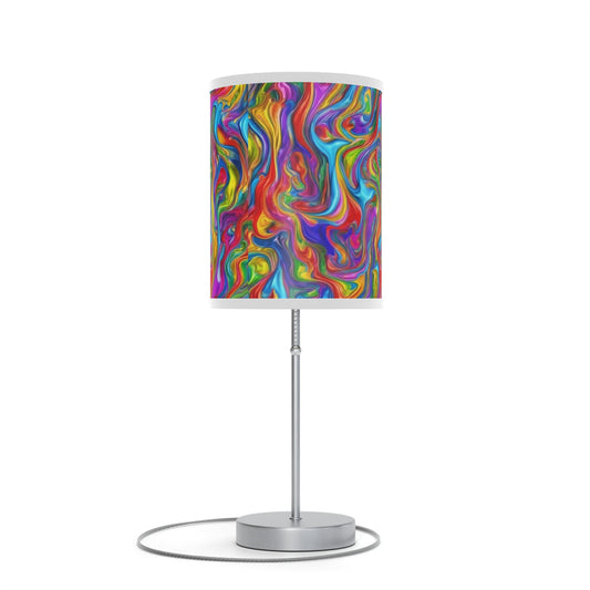 Colorful Swirl Table Lamp - Vibrant Home Décor for Any Occasion