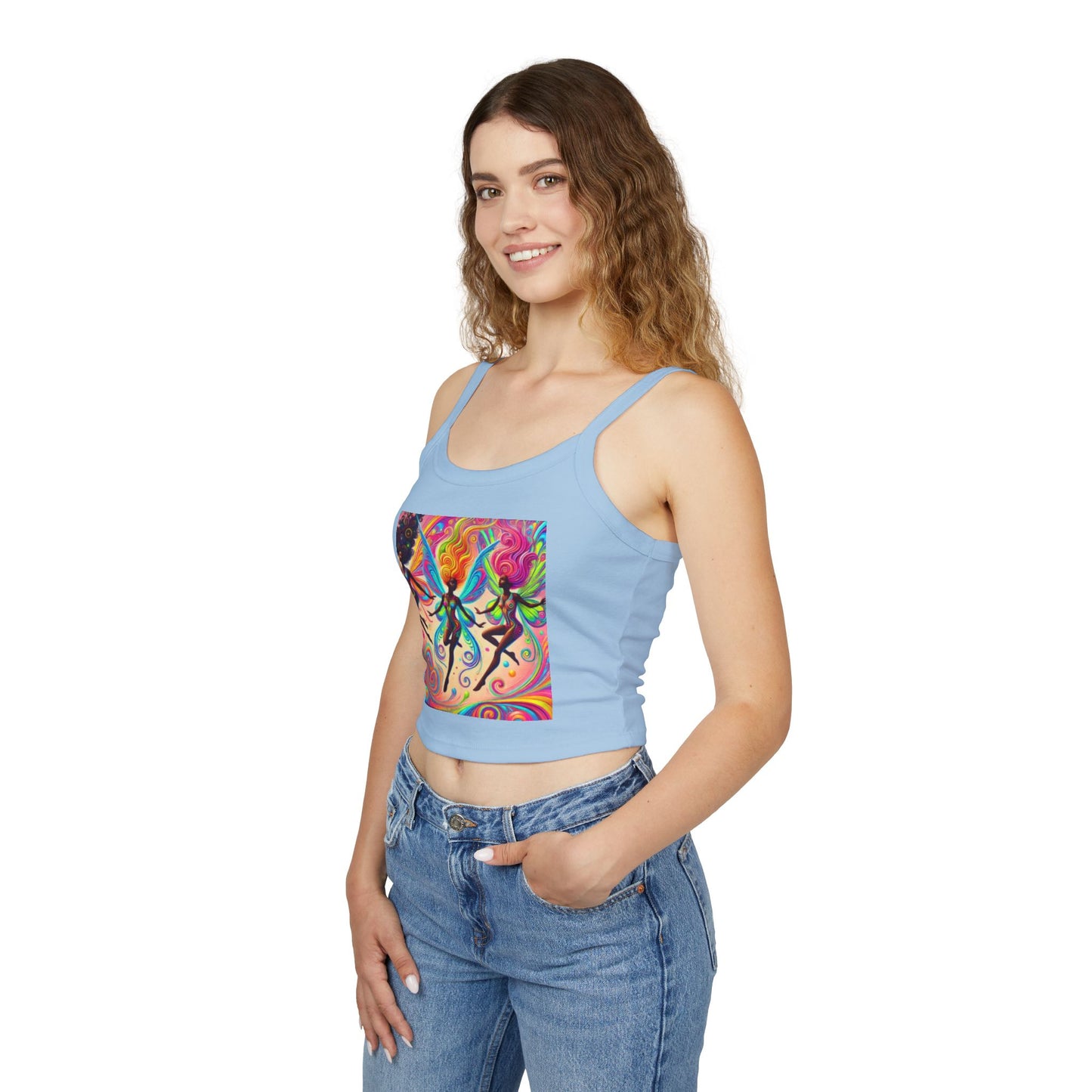 Colorful Bohemian Women's Spaghetti Strap Tank Top - Perfect for Festivals & Summer Vibes