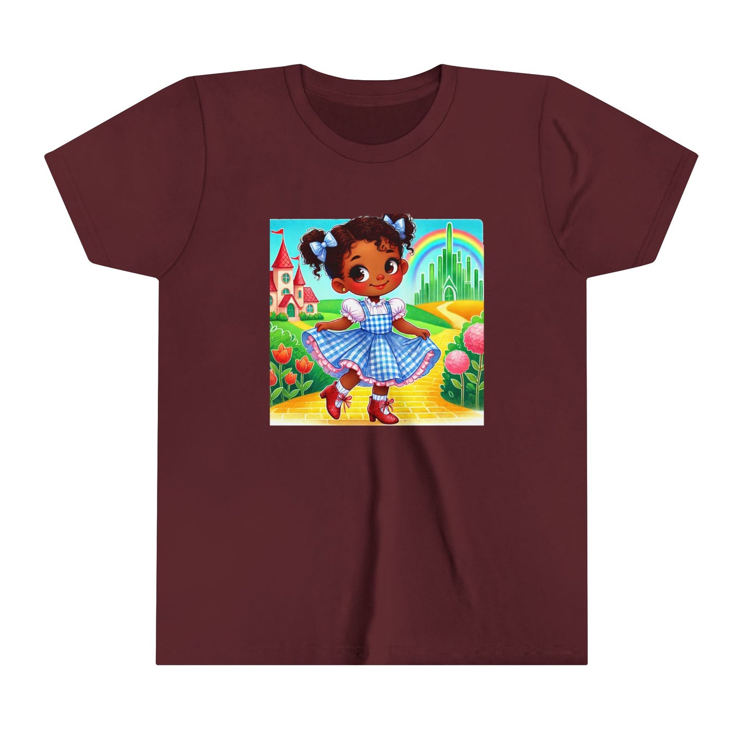 Whimsical Youth Tee with Colorful Dorothy Design