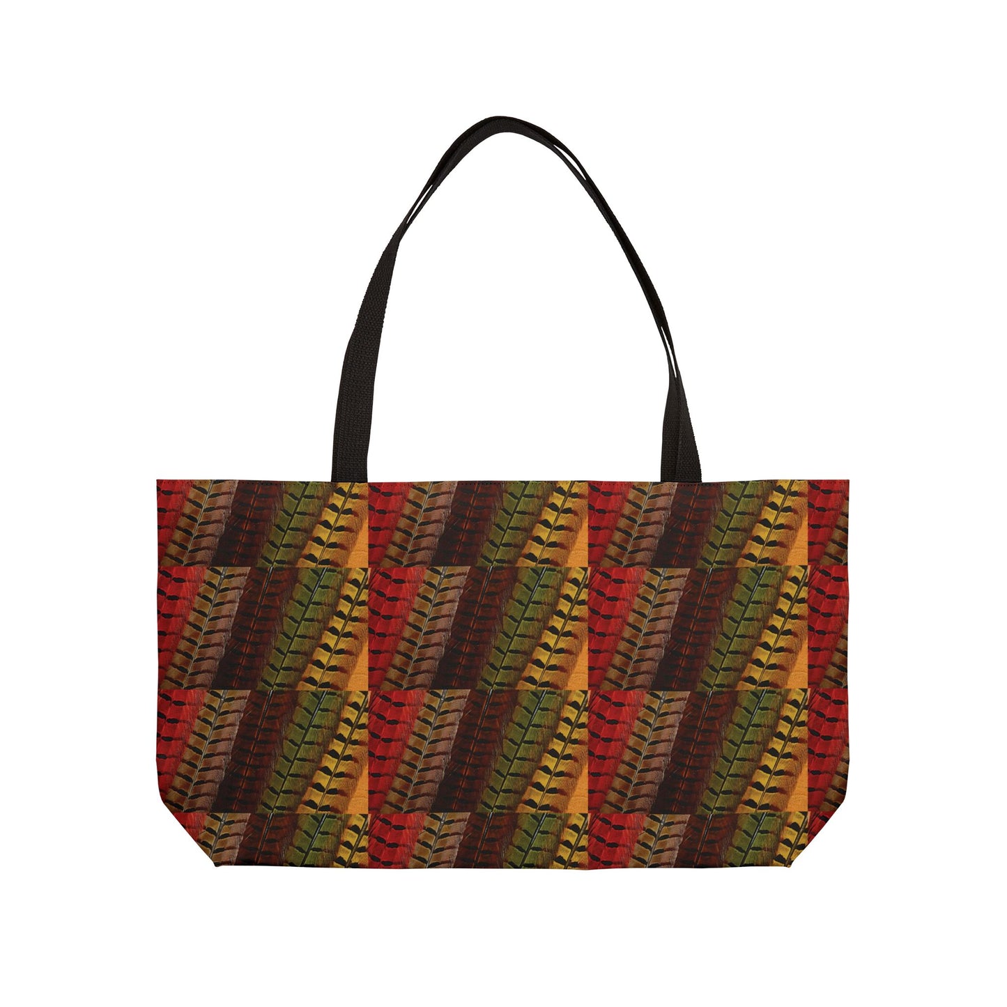Colorful Leaf Pattern Weekender Tote Bag - Perfect for Travel and Everyday Use