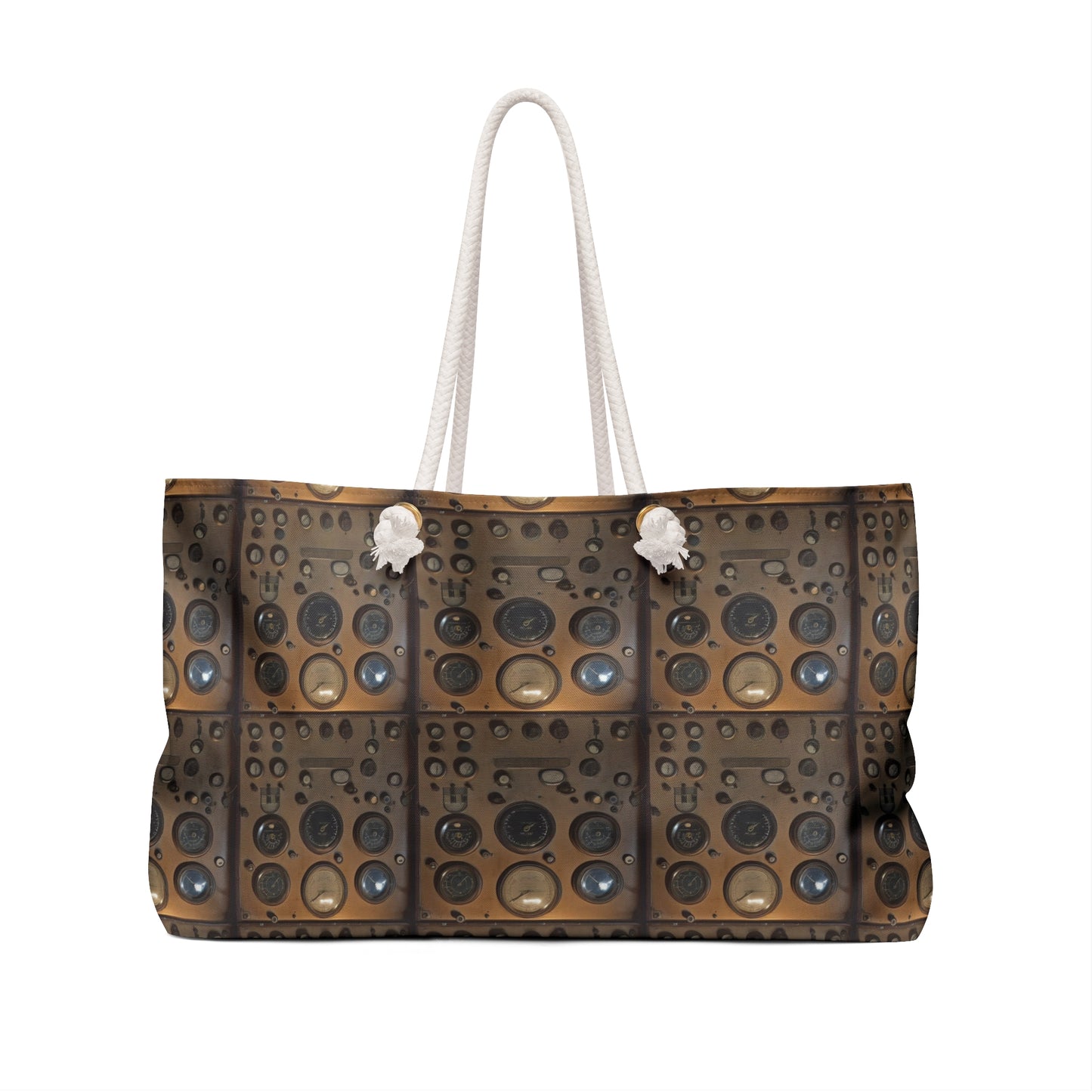 Trendy Weekender Bag with Retro Speaker Design