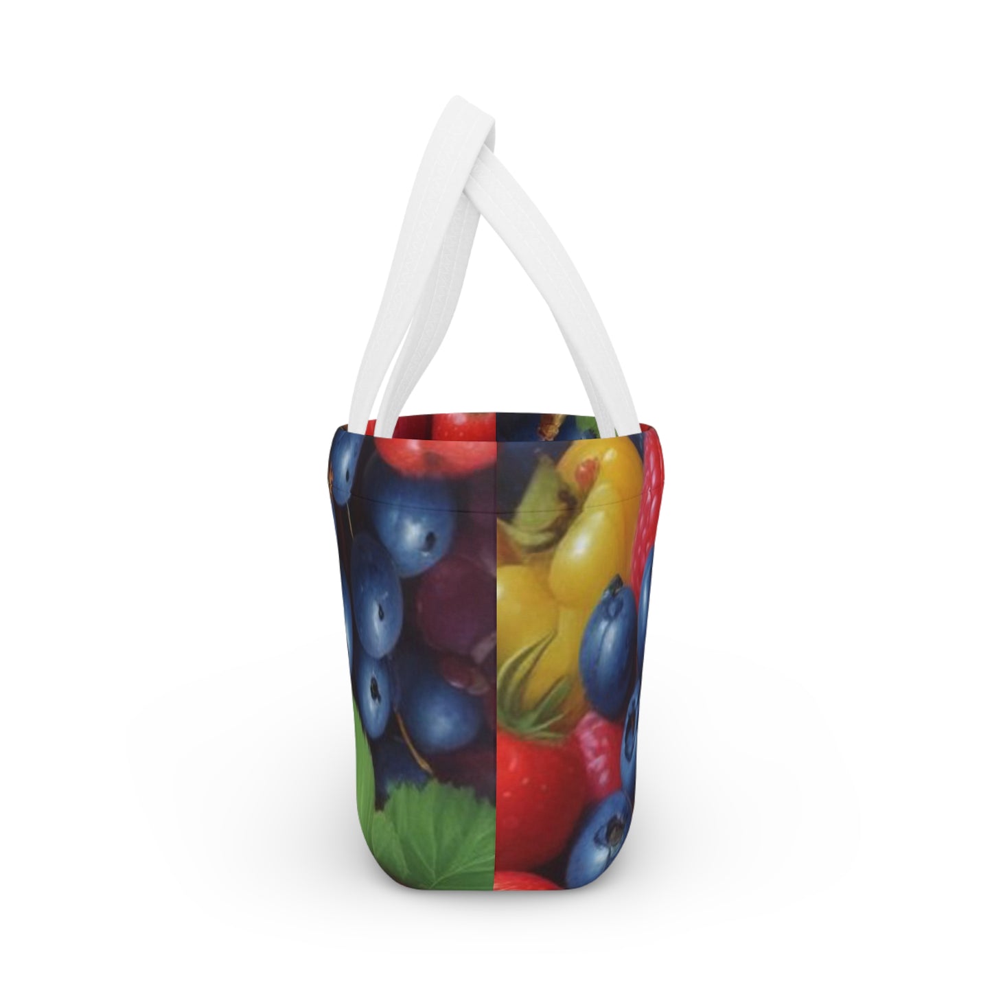 Vibrant Berry Print Insulated Lunch Bag - Perfect for Picnics & Work