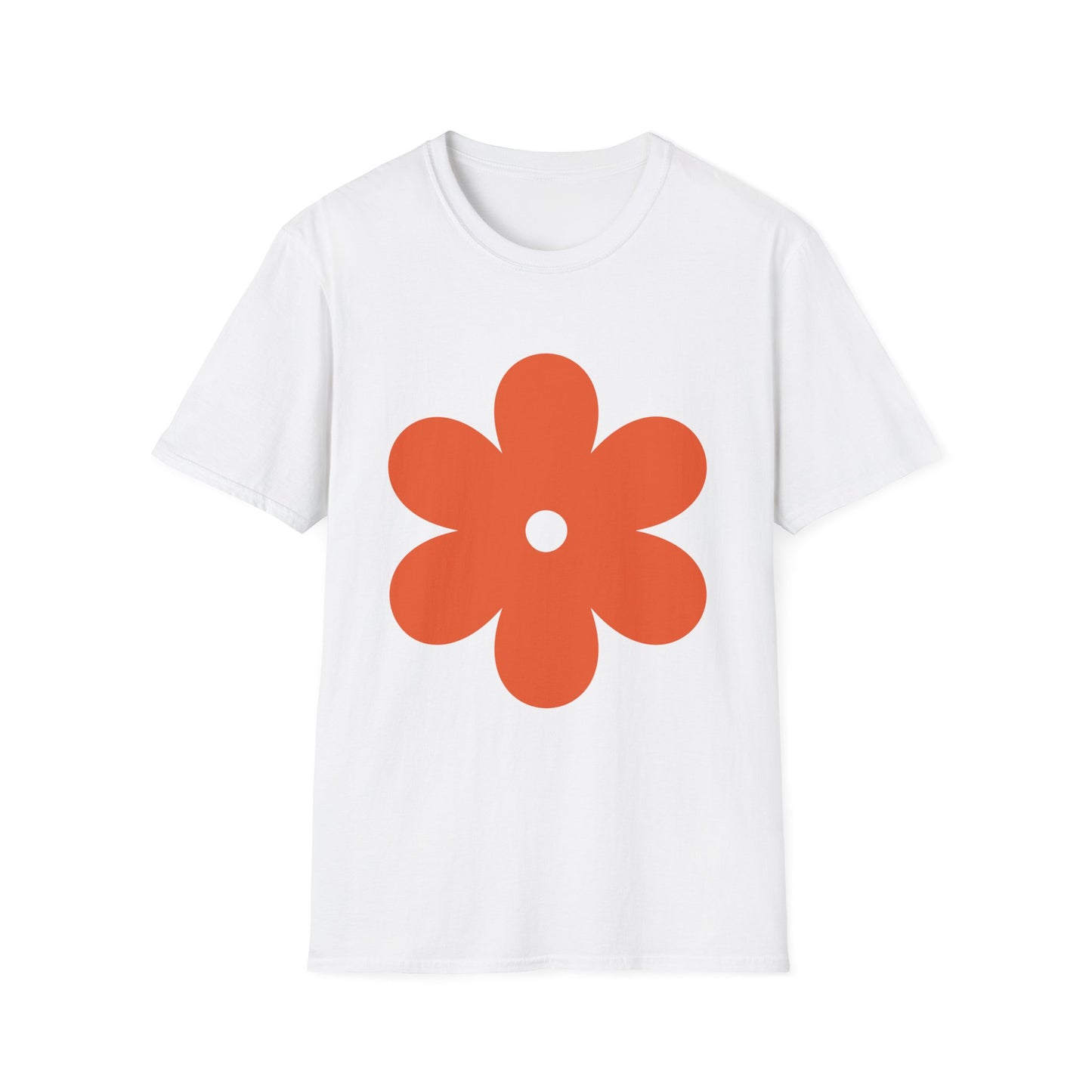 Retro Floral Unisex Softstyle T-Shirt - Perfect for Spring & Summer