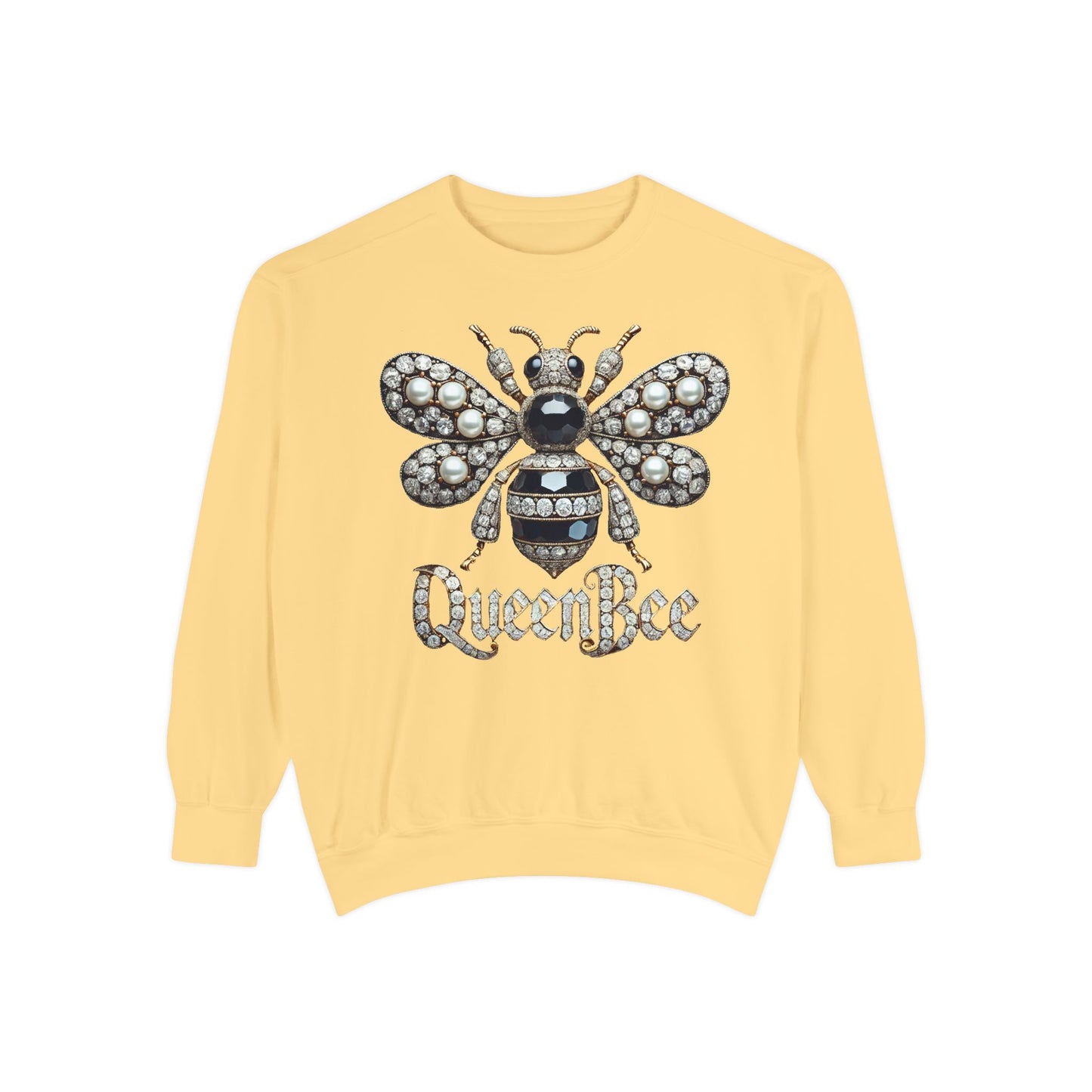 Artistic Garment-Dyed Unisex Sweatshirt - Abstract Ocean Design