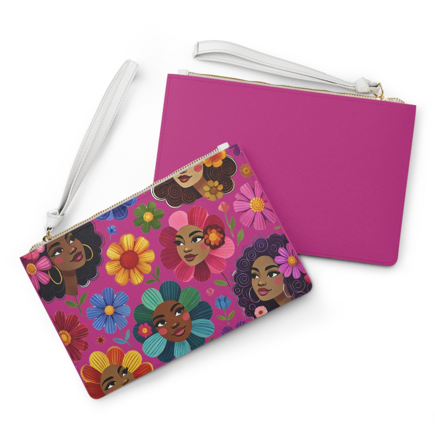 Floral Patterned Clutch Bag – Vibrant Art for Fashionable Women