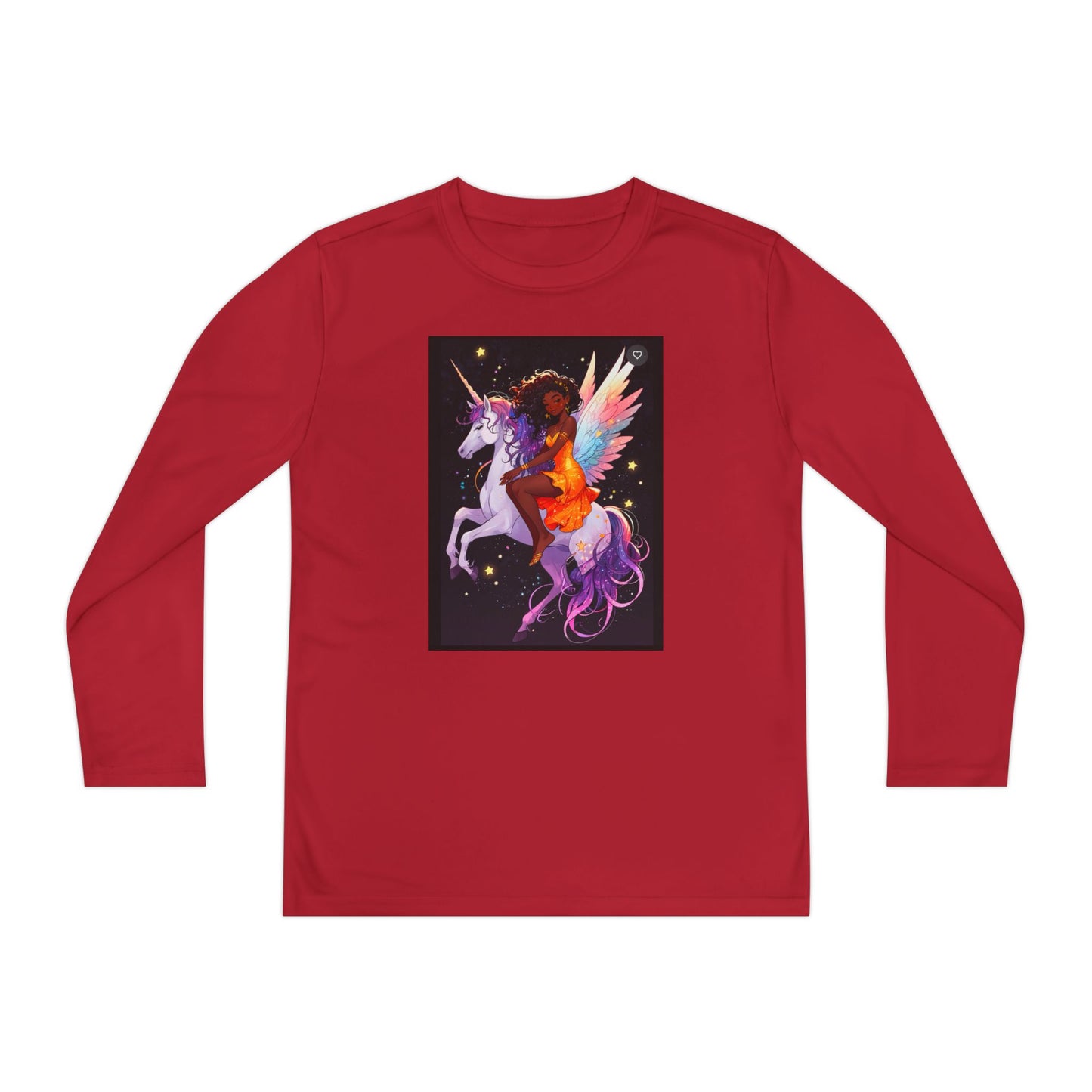 Magical Unicorn Youth Long Sleeve Tee - Vibrant Fantasy Design for Kids