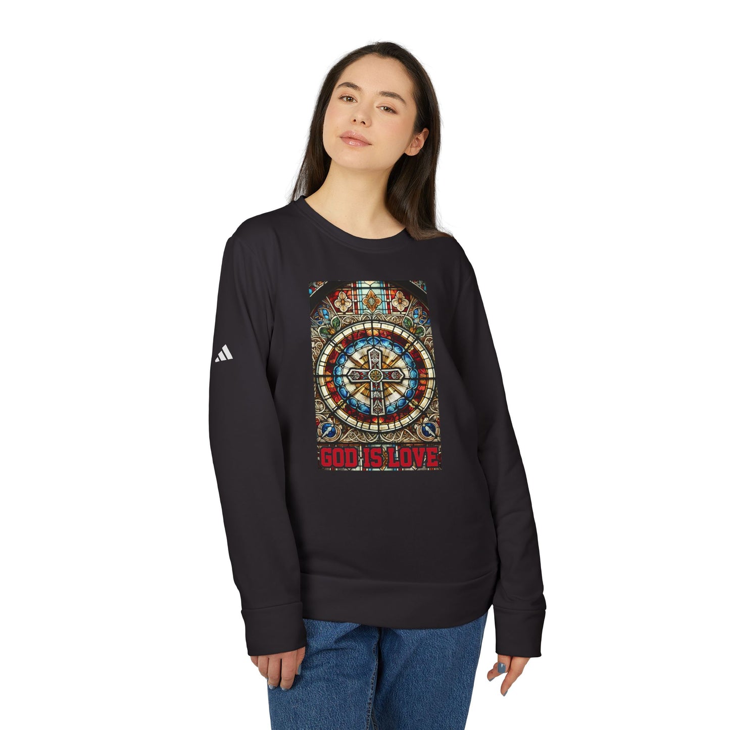 Adidas Unisex Fleece Crewneck Sweatshirt
