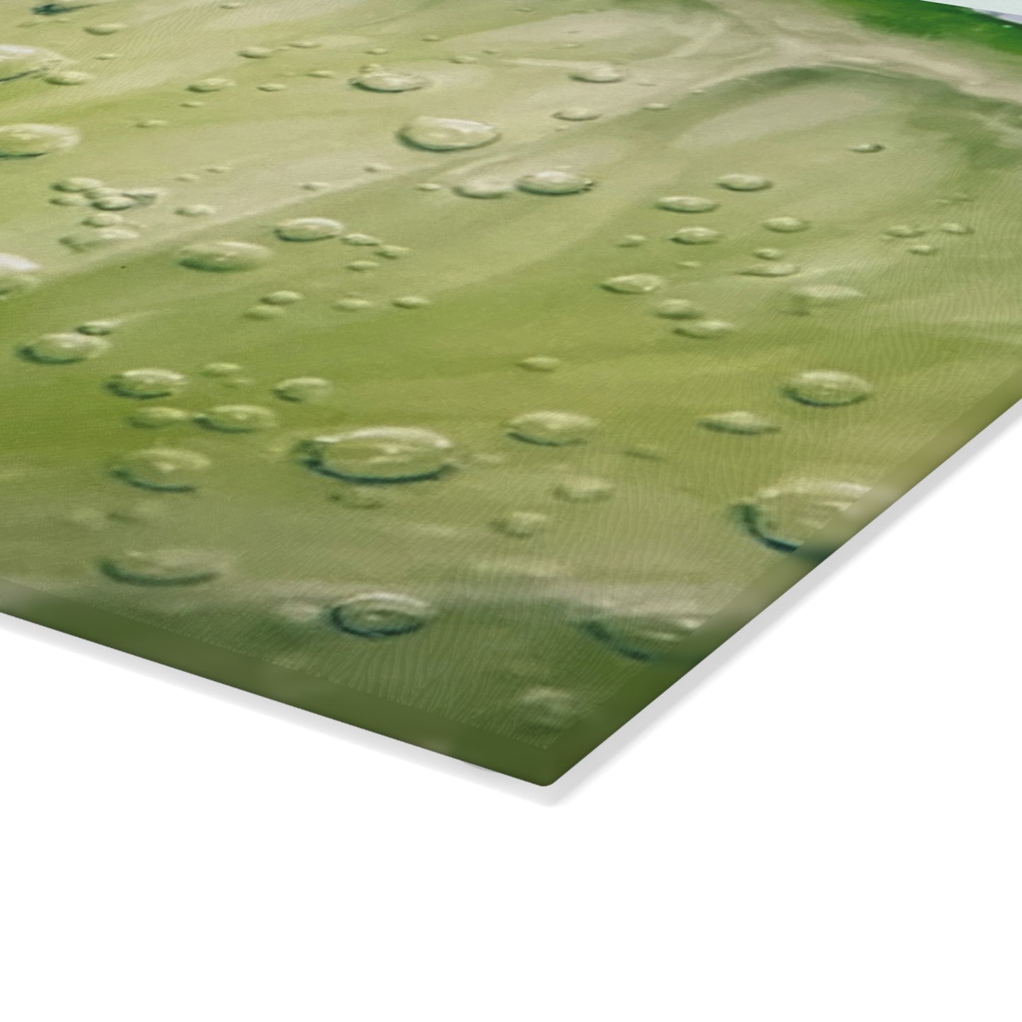 Refreshingly Vibrant Glass Cutting Board with Lime Slice Design - Perfect for Summer Entertaining