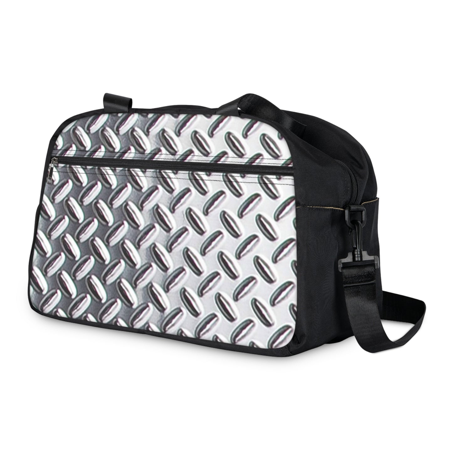 Durable Fitness Handbag with Stylish Metallic Design