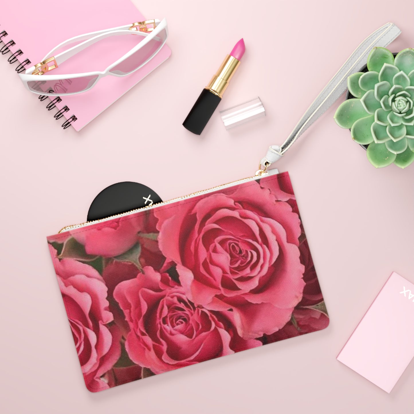 Blooming Rose Clutch Bag - Floral Design for Elegance and Style