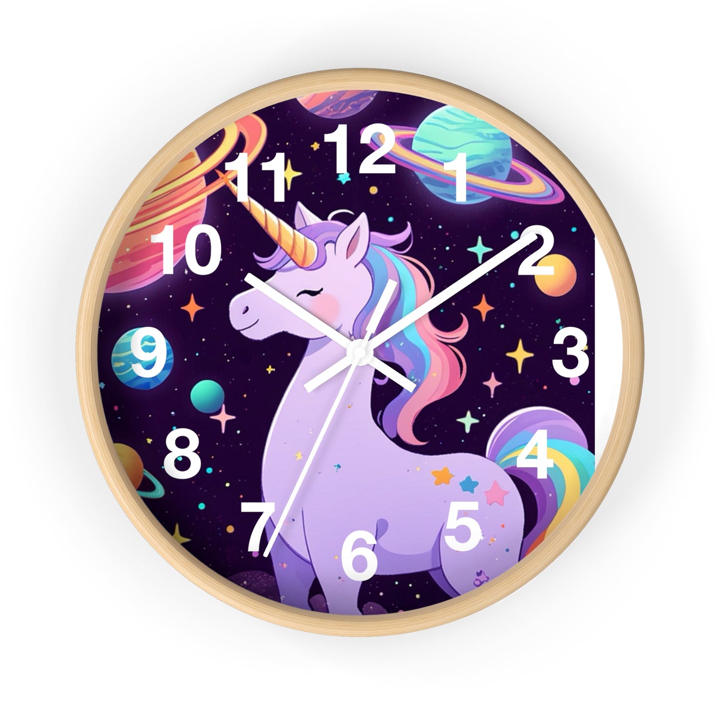 Magical Unicorn Wall Clock - Cosmic Decor for Kids' Rooms