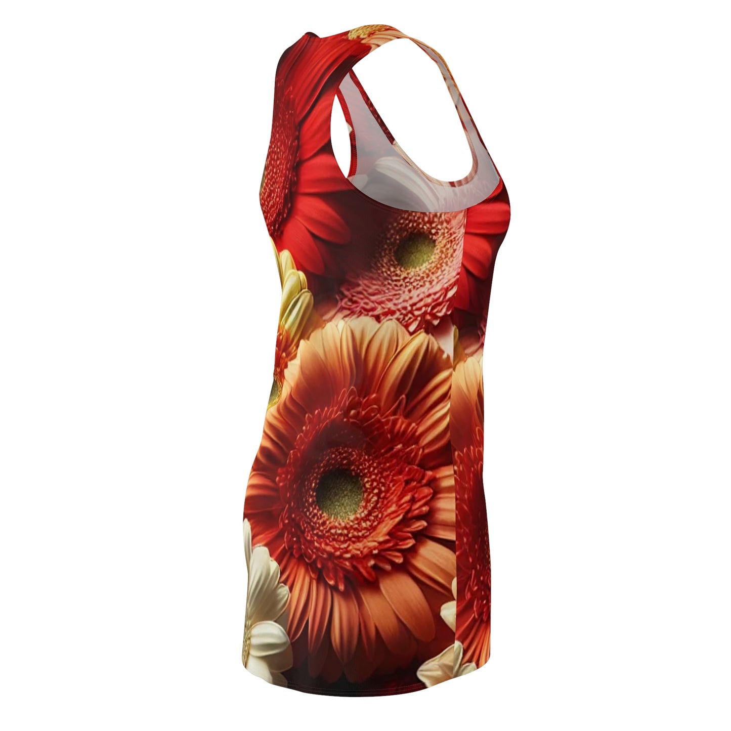 Vibrant Floral Racerback Dress for Women - Perfect for Summer Parties and Outdoor Events