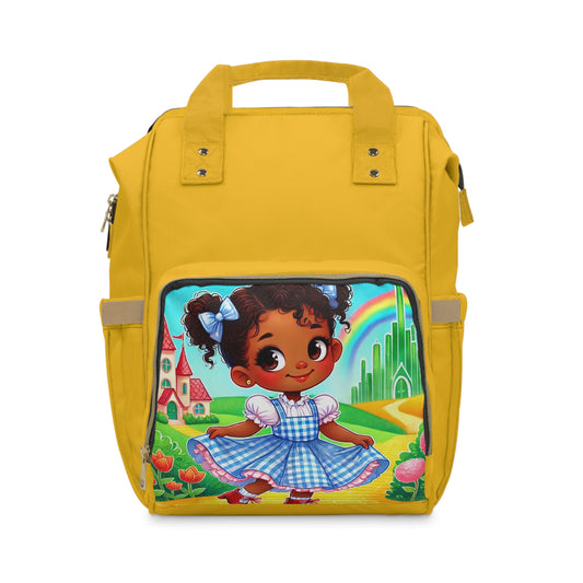 Charming Kids' Diaper Backpack with Rainbow Design