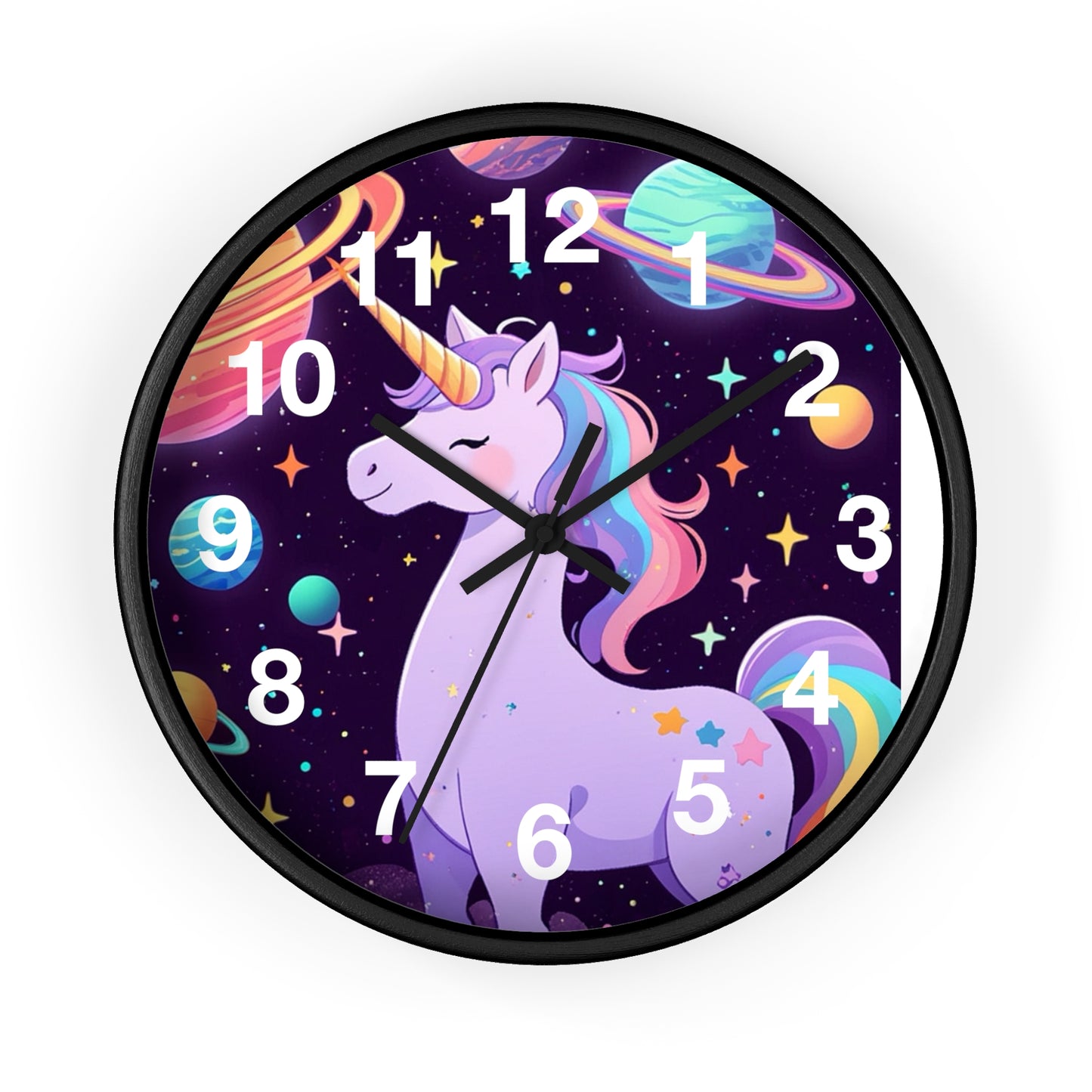 Magical Unicorn Wall Clock - Cosmic Decor for Kids' Rooms