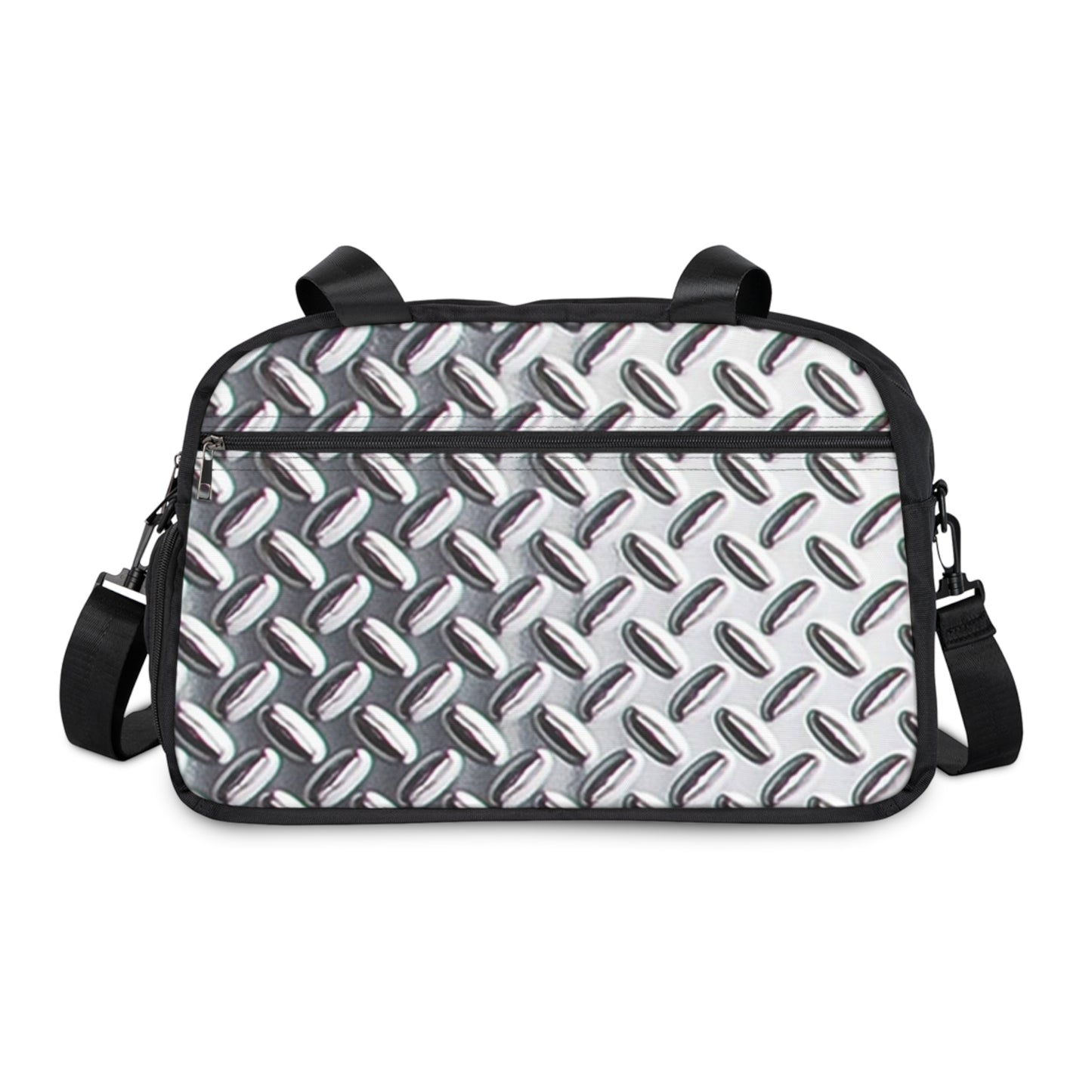 Durable Fitness Handbag with Stylish Metallic Design