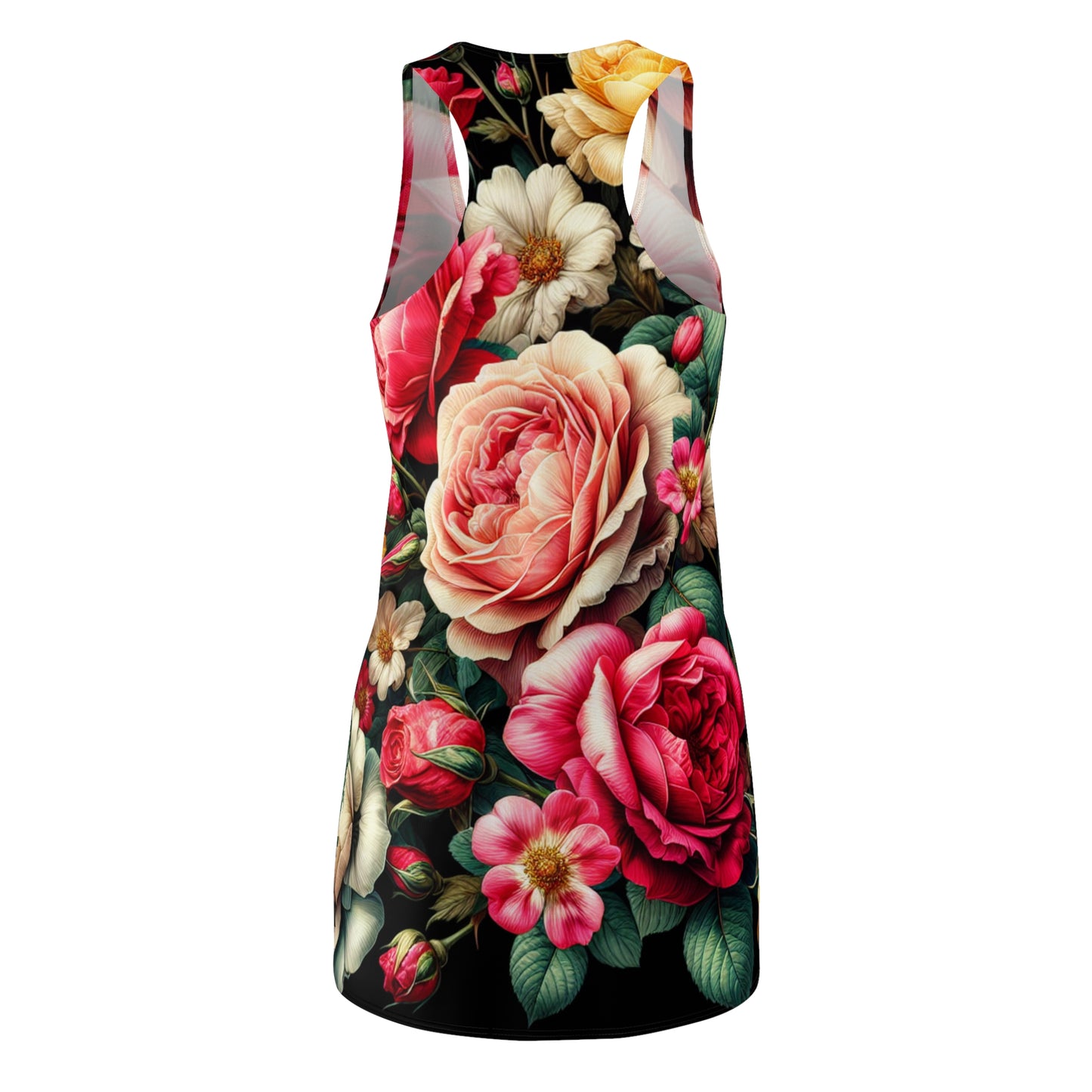 Floral Elegance Racerback Dress - Perfect for Summer Events & Weddings