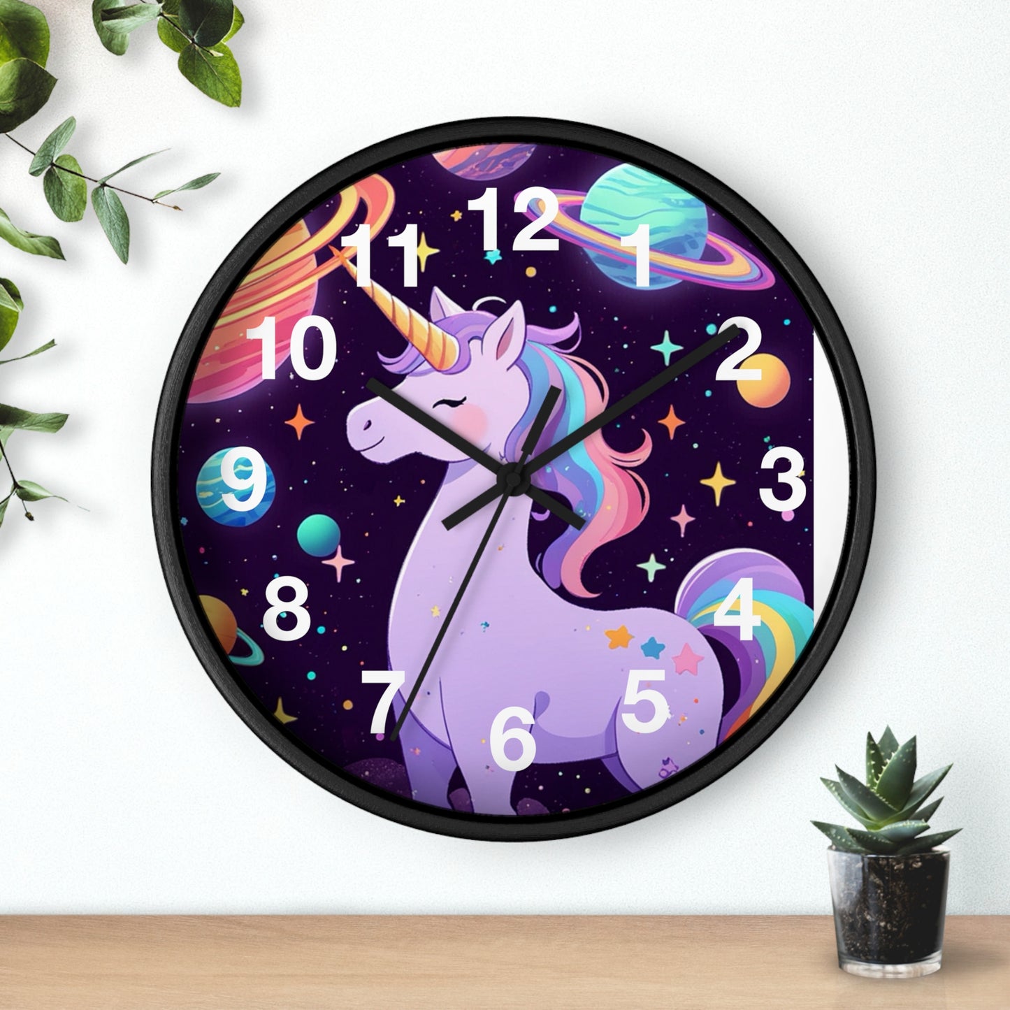 Magical Unicorn Wall Clock - Cosmic Decor for Kids' Rooms