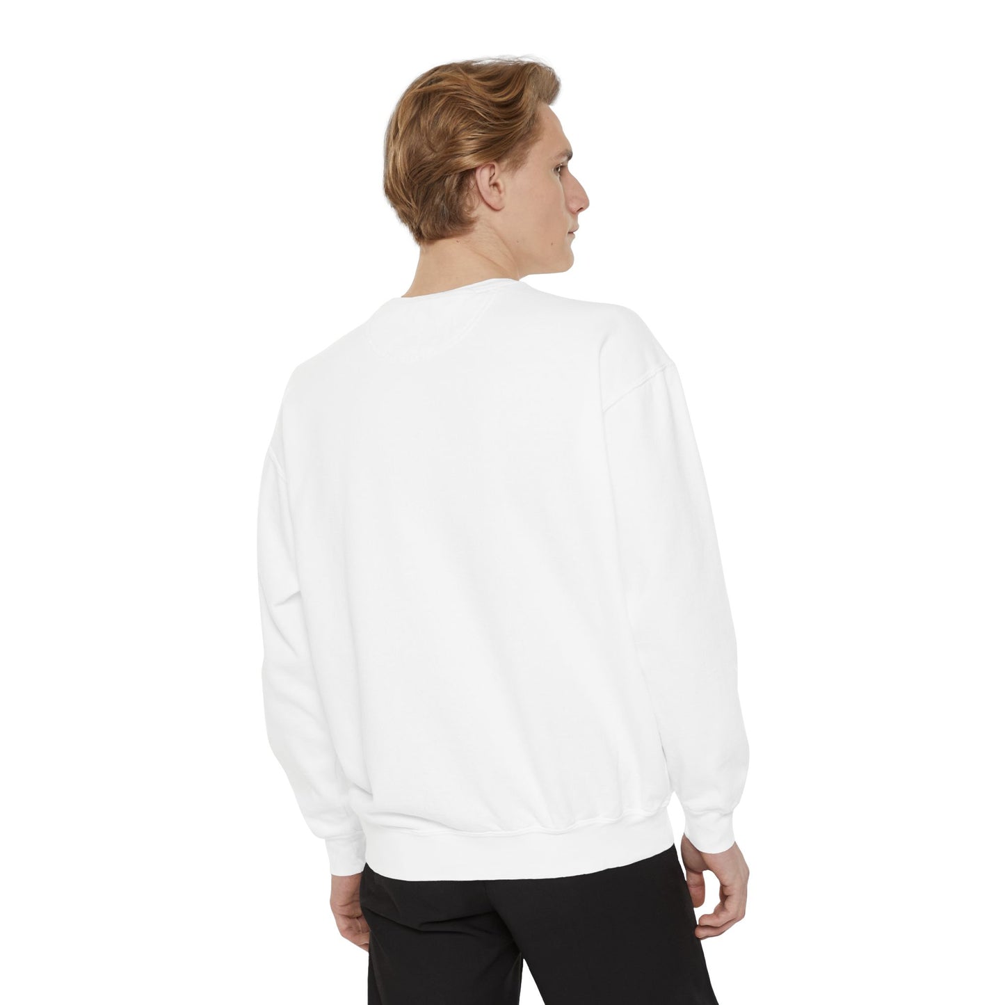 Colorful Stained Glass Flower Sweatshirt - Unisex Garment-Dyed Pullover
