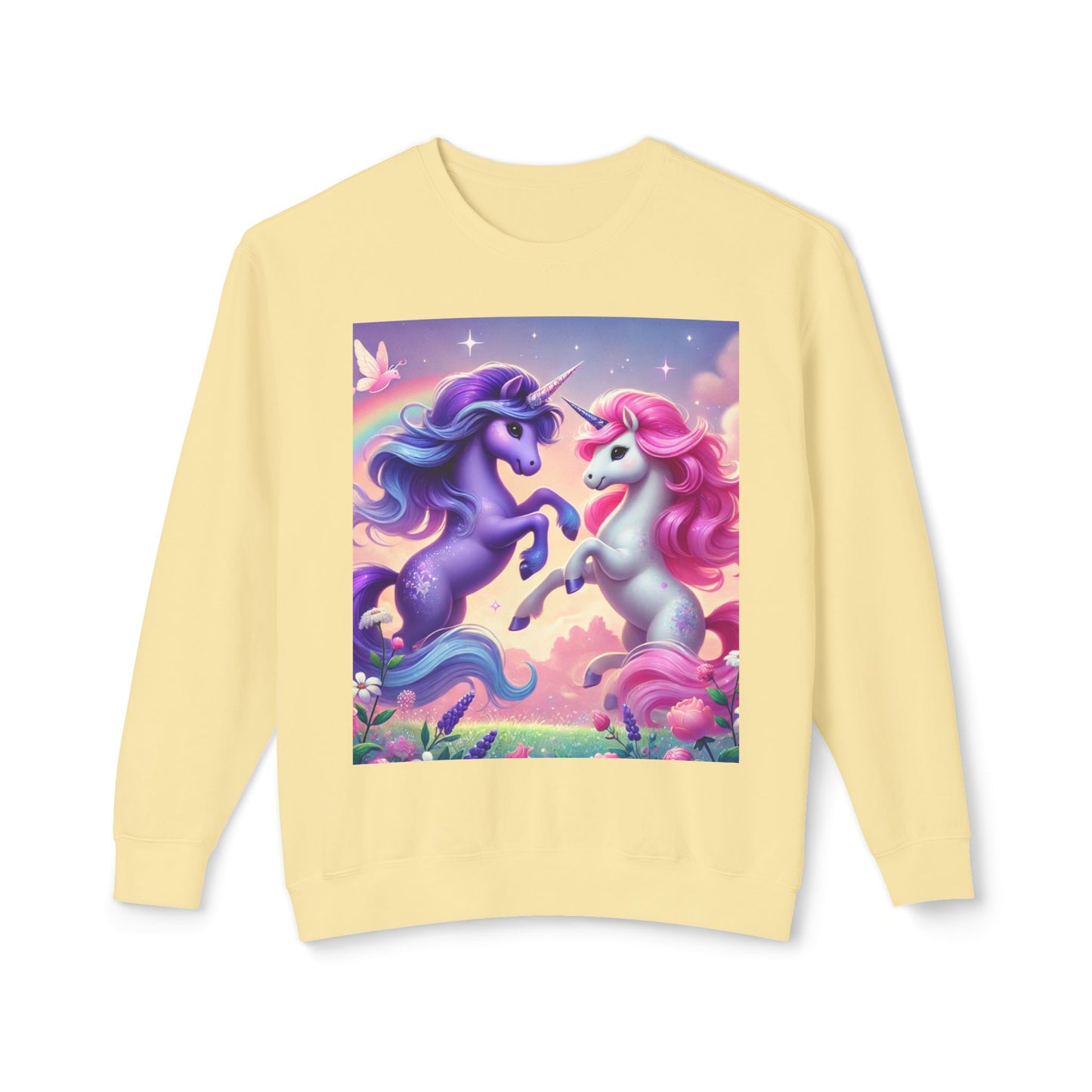 Fairytale Unicorn Crewneck Sweatshirt - Cozy and Colorful